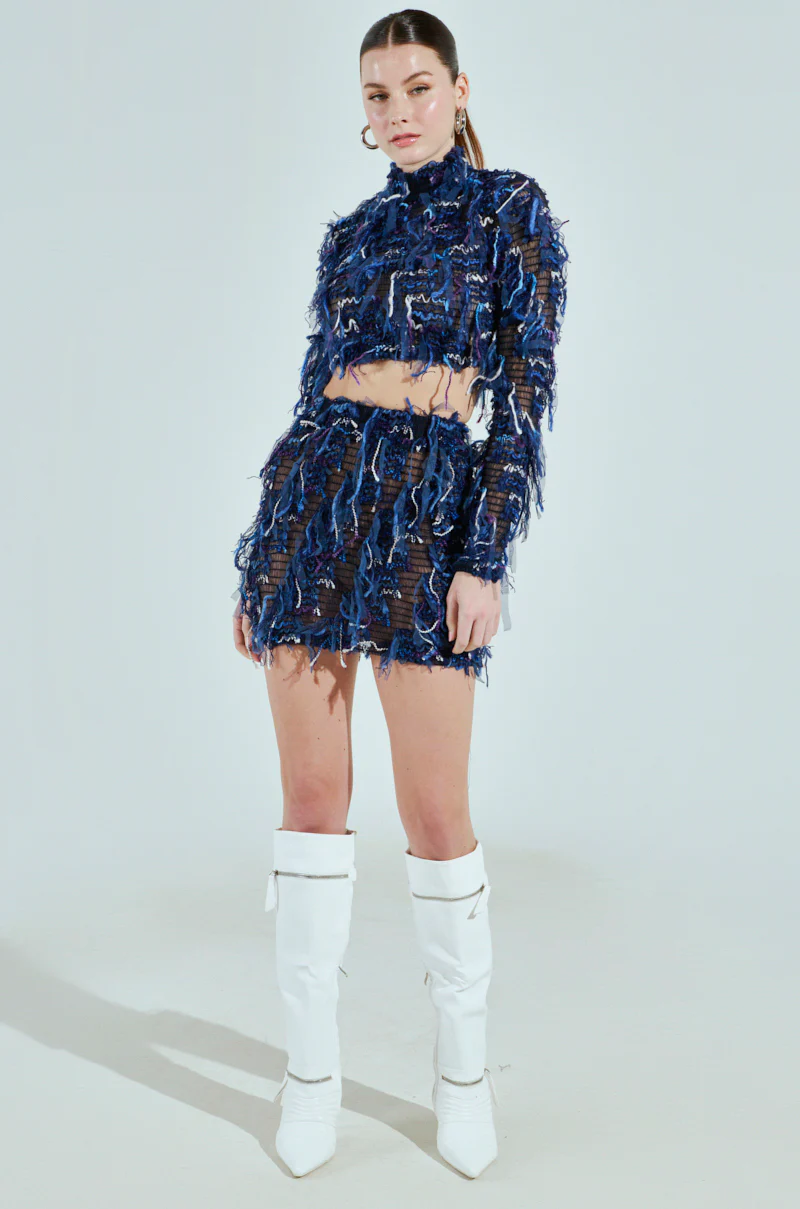 CRAZY FOR YOU FRINGE LONG SLEEVE TOP - Image 4