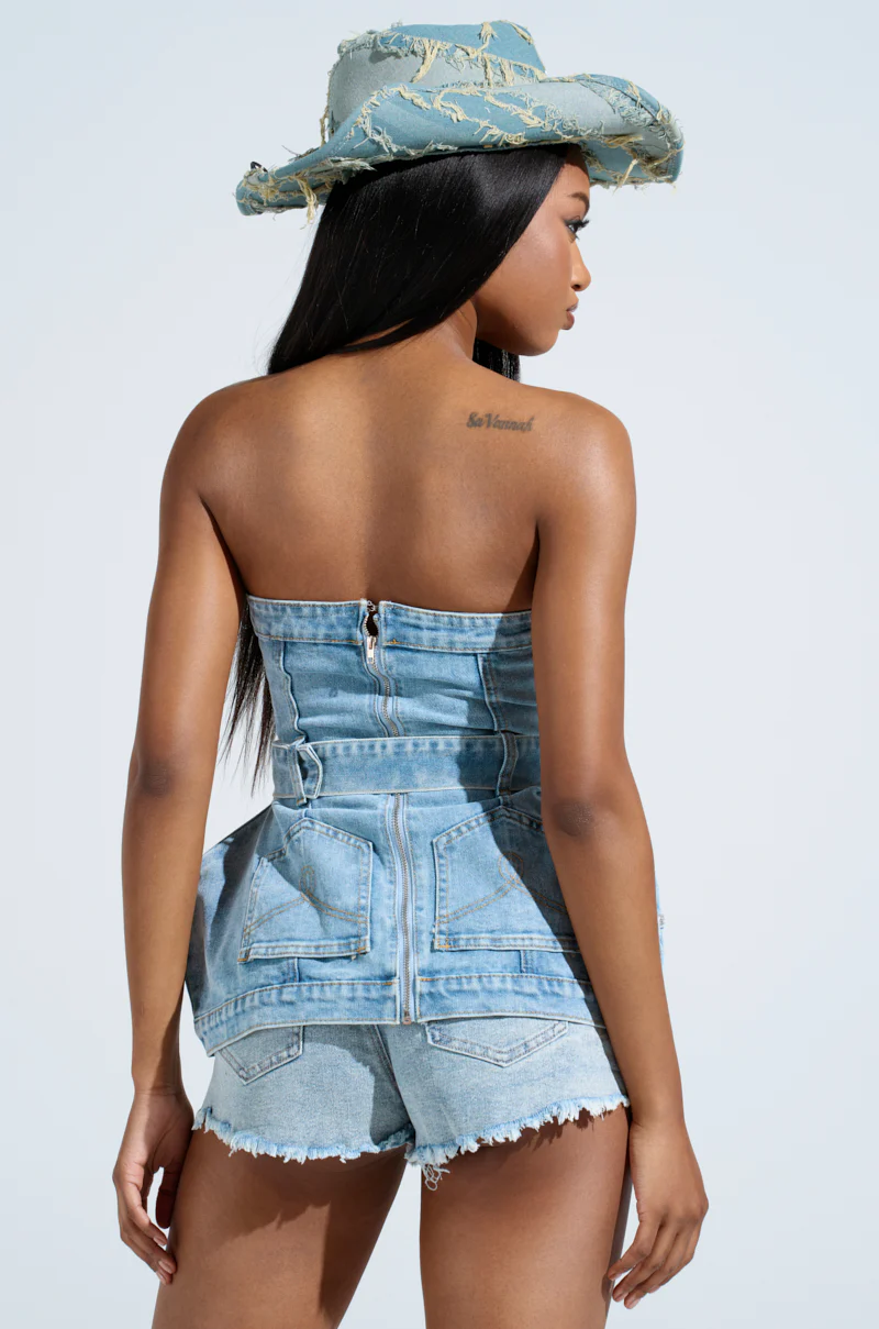 CUTE LIKE ME DENIM TOP - Image 7
