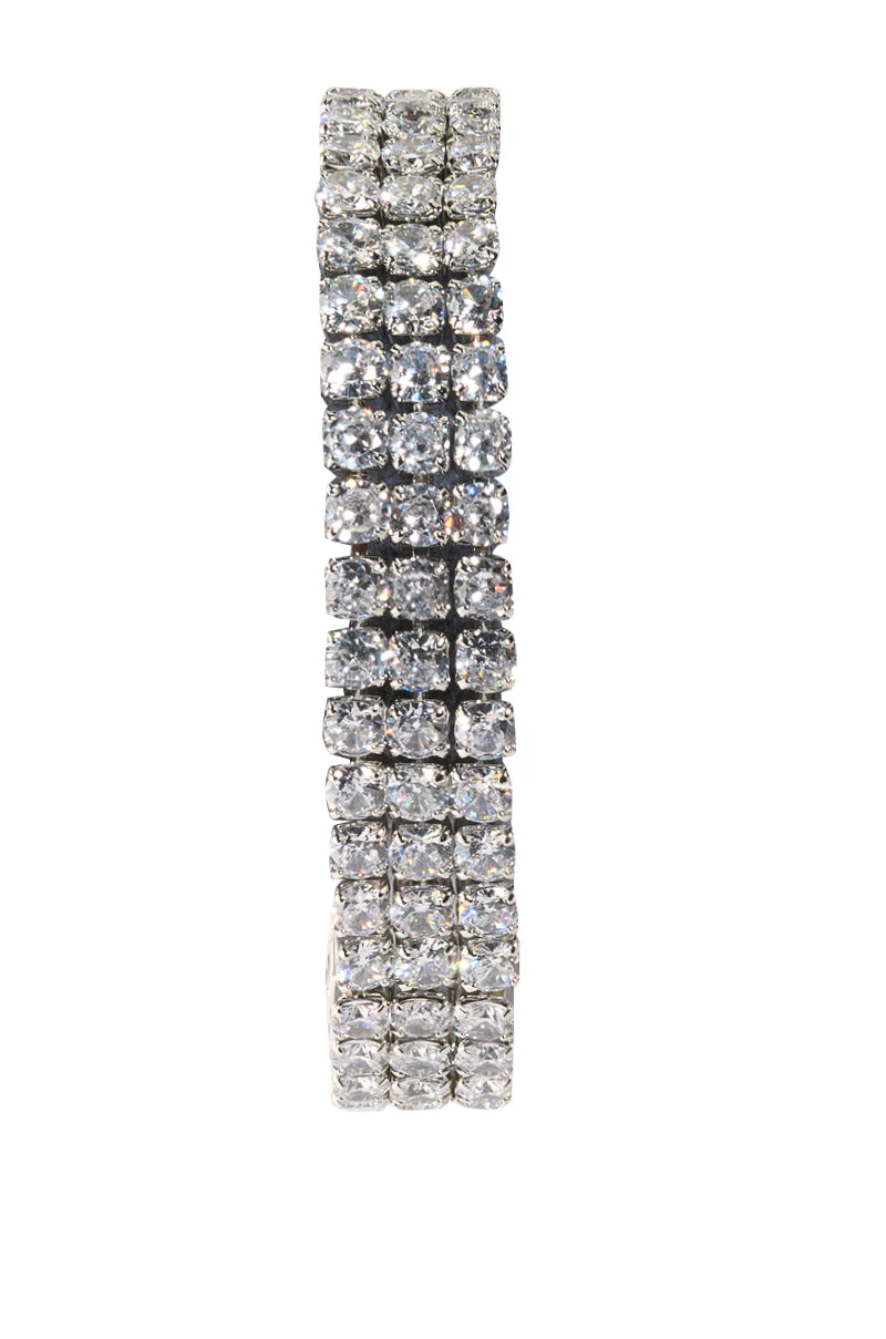 CZ TENNIS BRACELET IN SILVER - Image 2