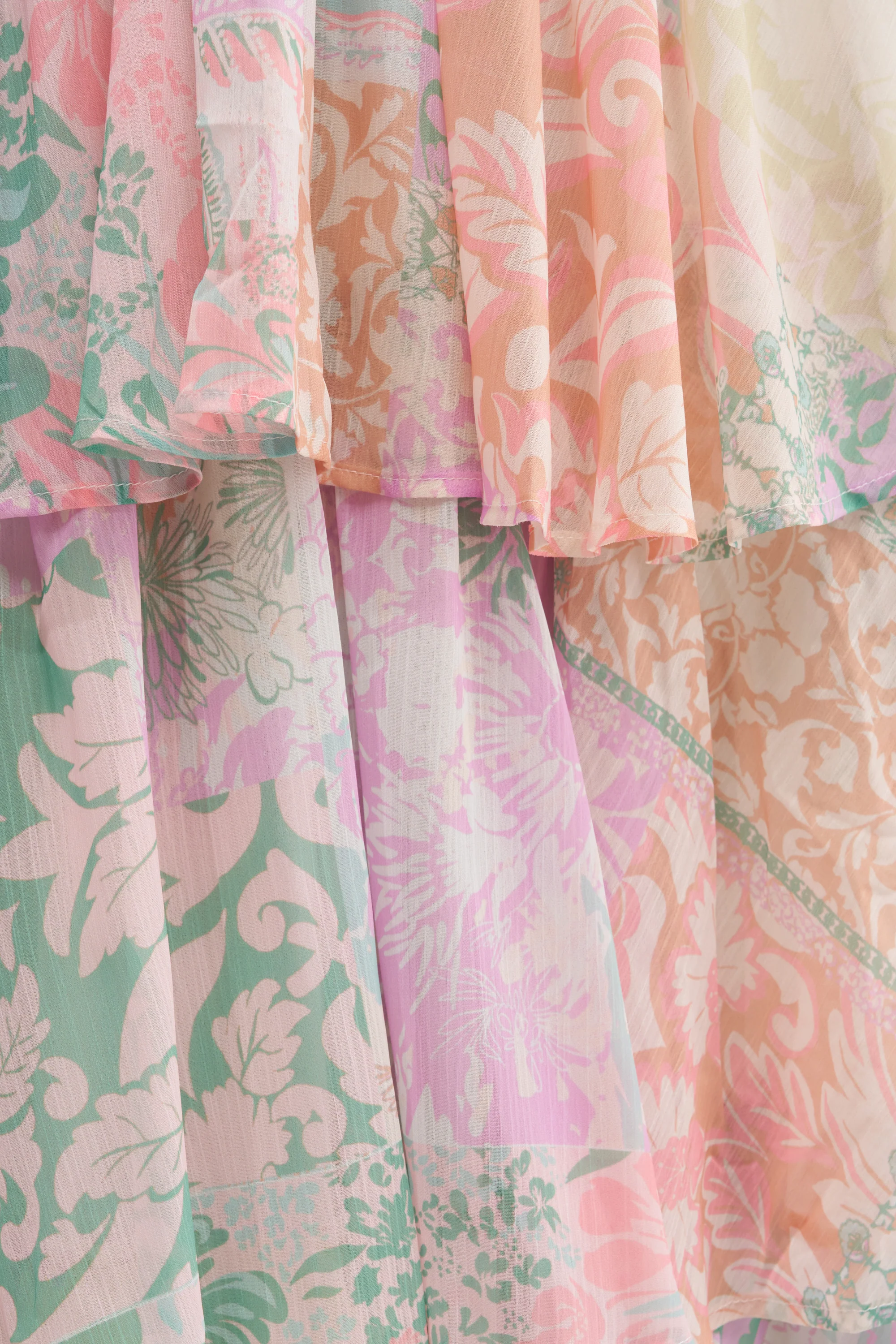 DAY DREAMER MULTICOLORED CHIFFON MAXI DRESS - Image 6