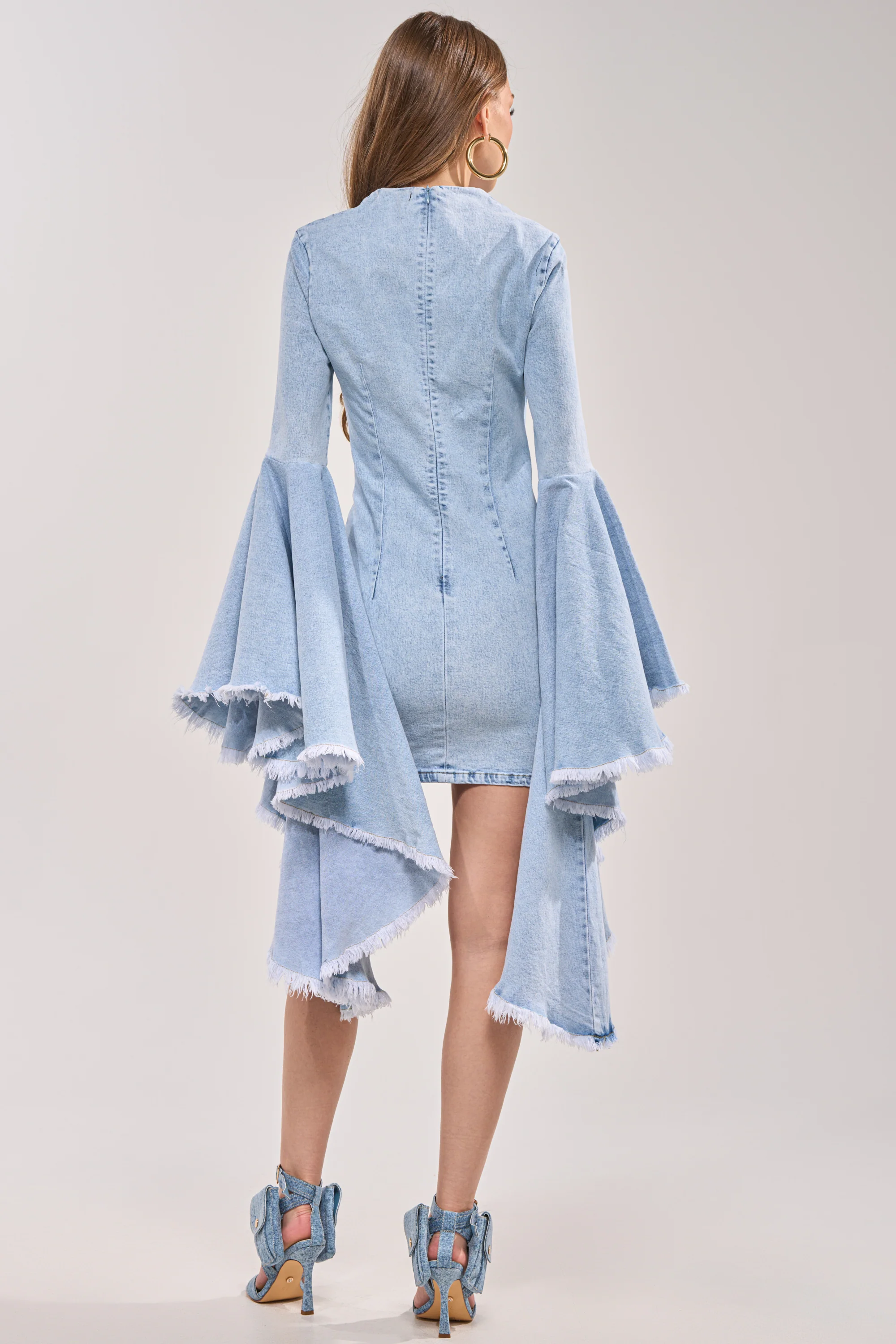 DAYDREAMER DENIM MINI DRESS - Image 4