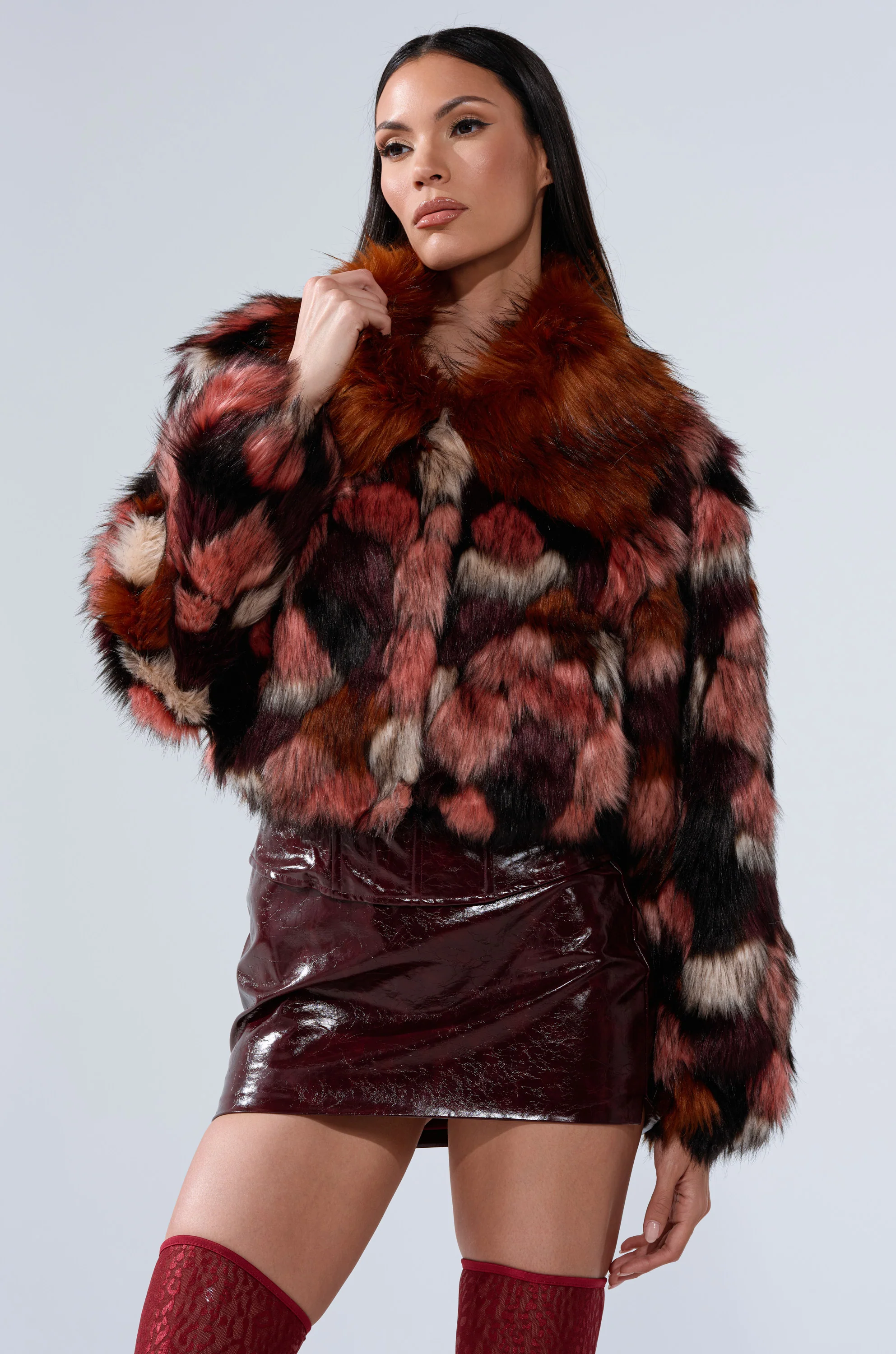 DELTA FAUX FUR COAT - Image 3