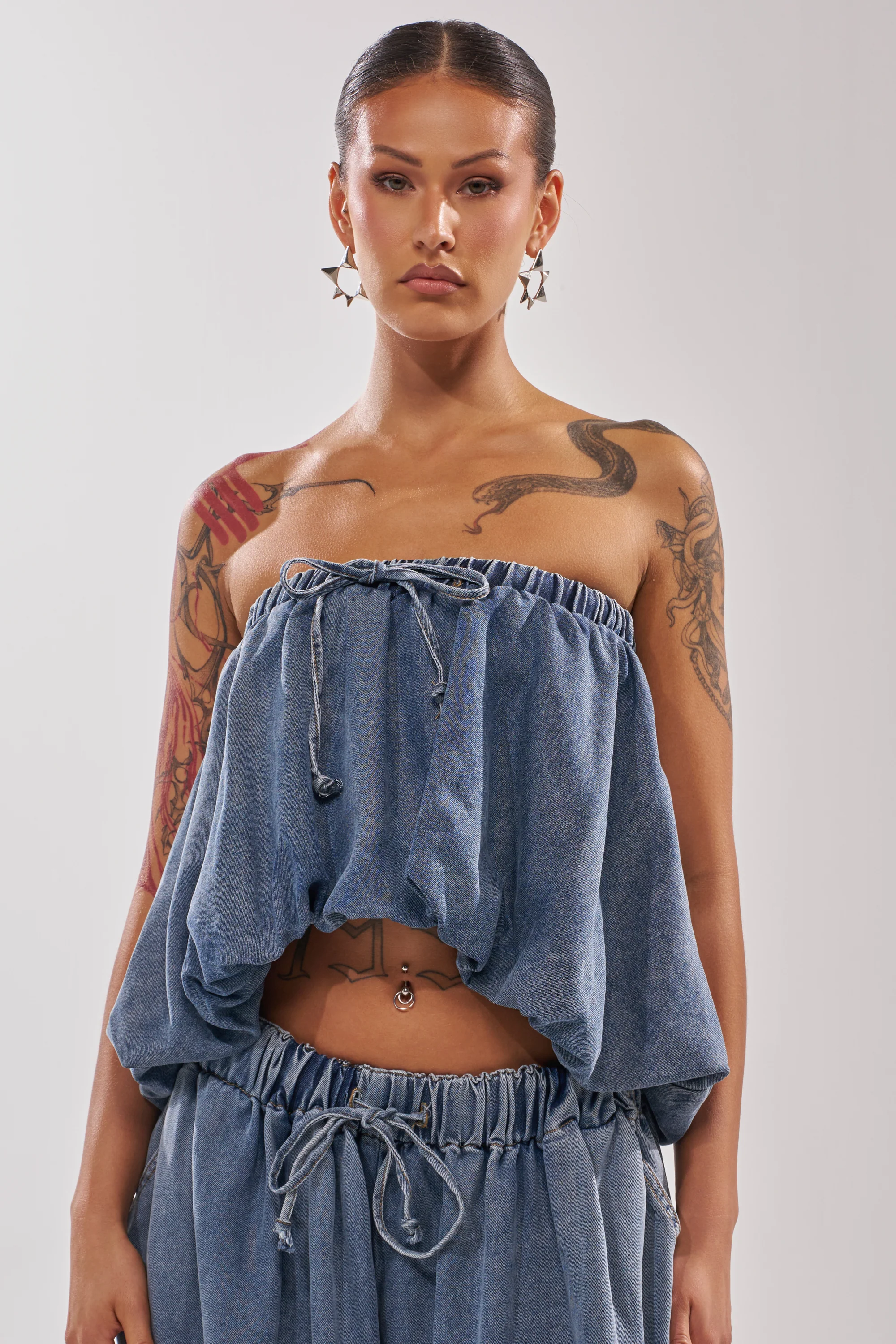 DENIM FOR DAYS TUBE TOP - Image 2