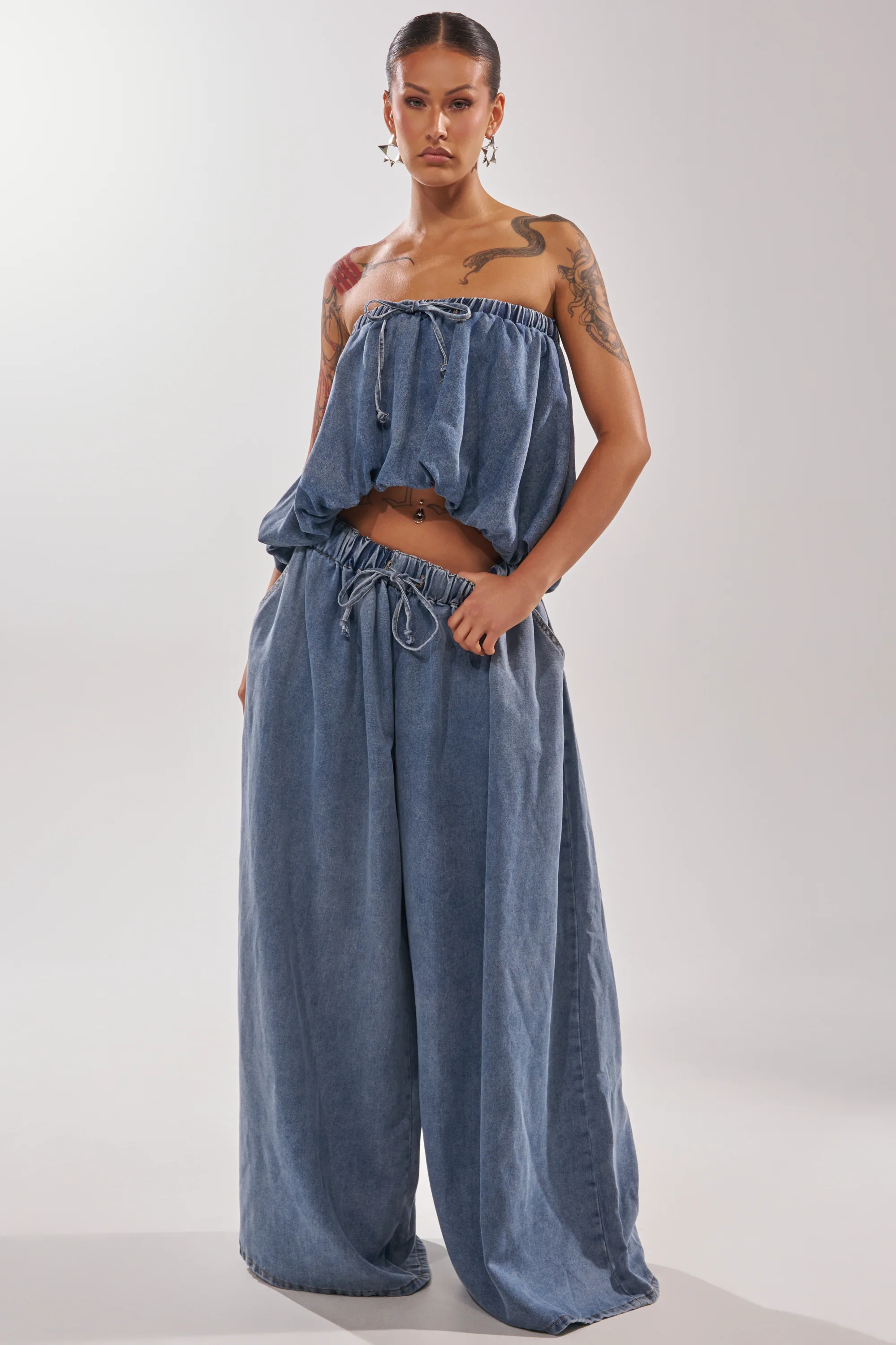 DENIM FOR DAYS TUBE TOP - Image 5