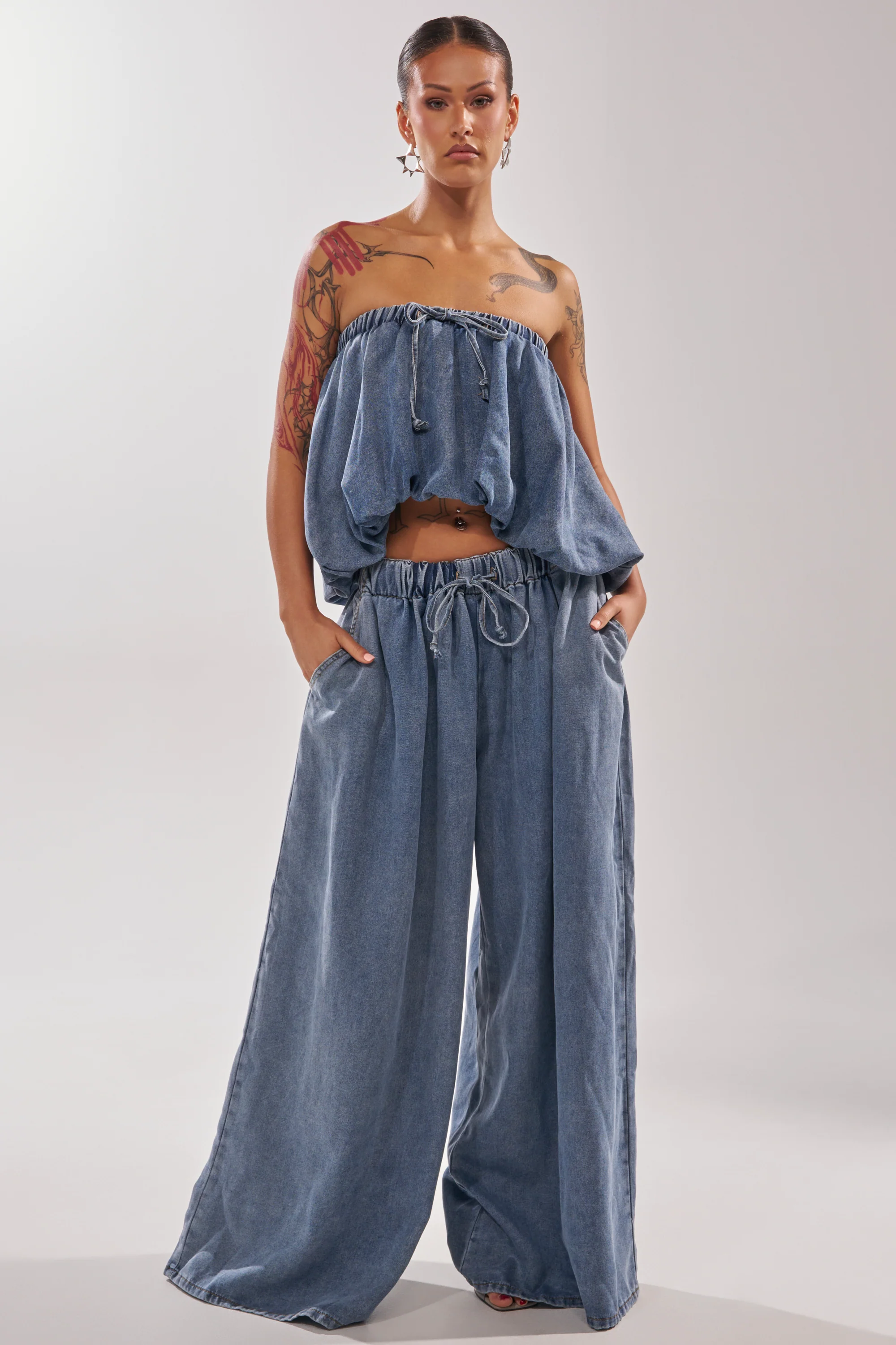 DENIM FOR DAYS TUBE TOP - Image 6