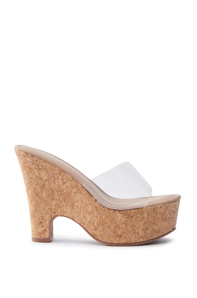 DIEGO CORK WEDGE SANDAL - Image 4