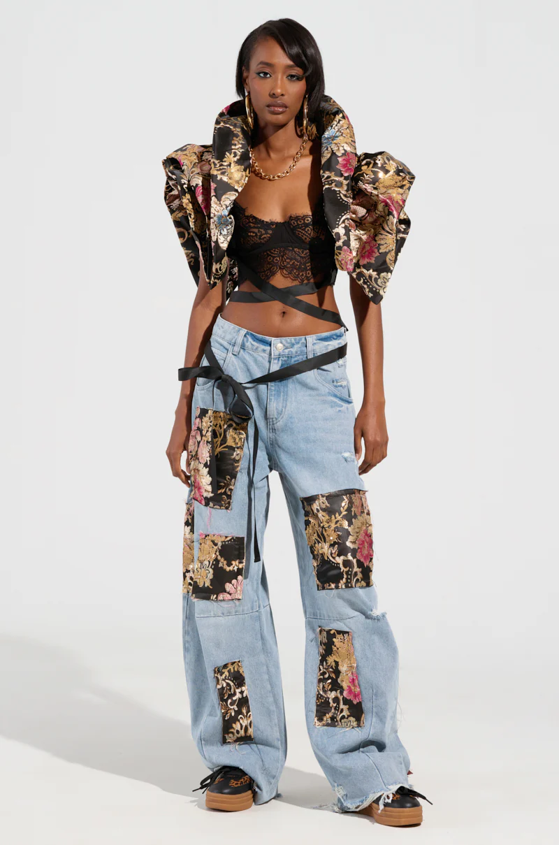 DION STATEMENT BOLERO IN BROCADE - Image 7