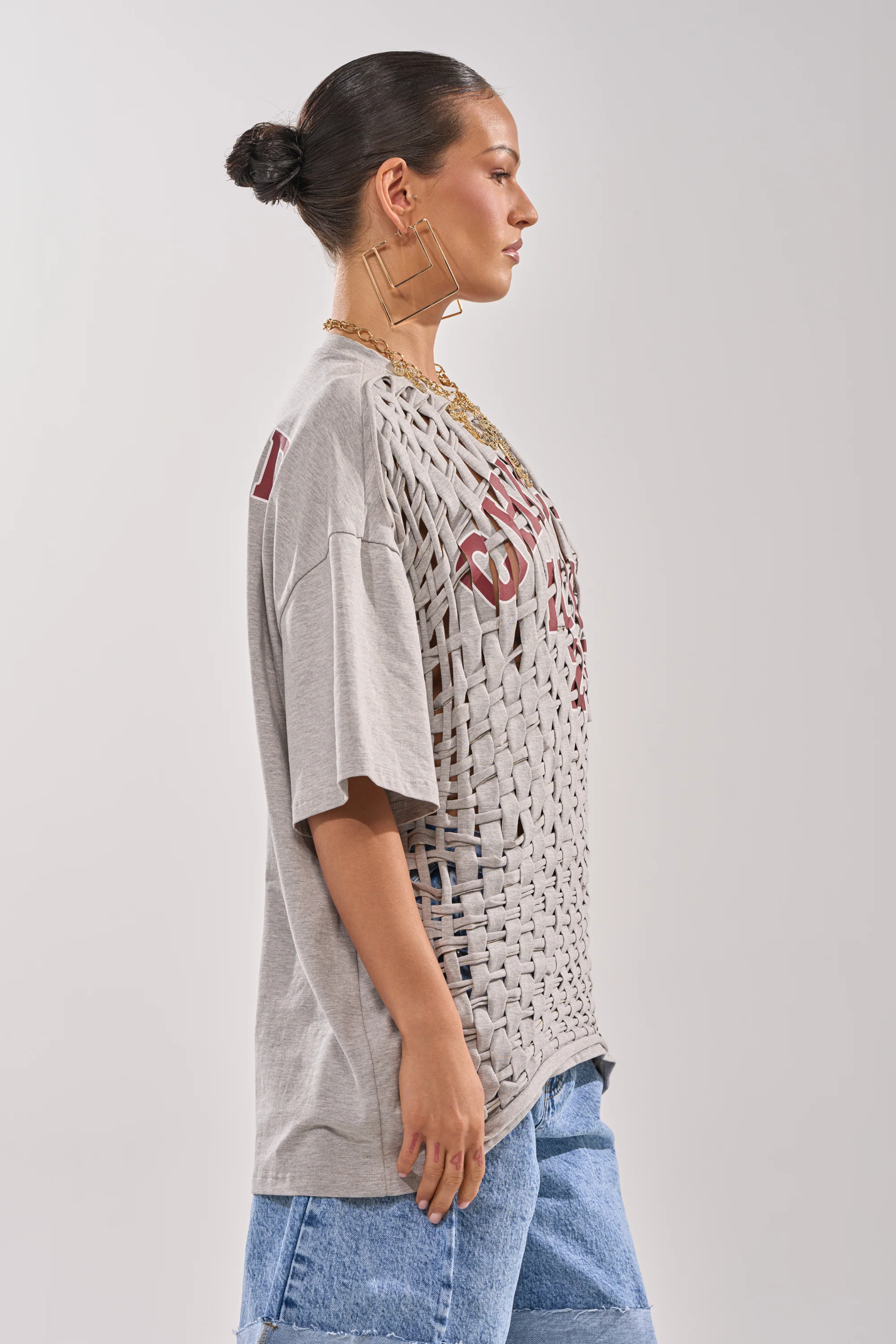 DISTRESSED FOR LIFE OVERSIZED TEE - Image 5
