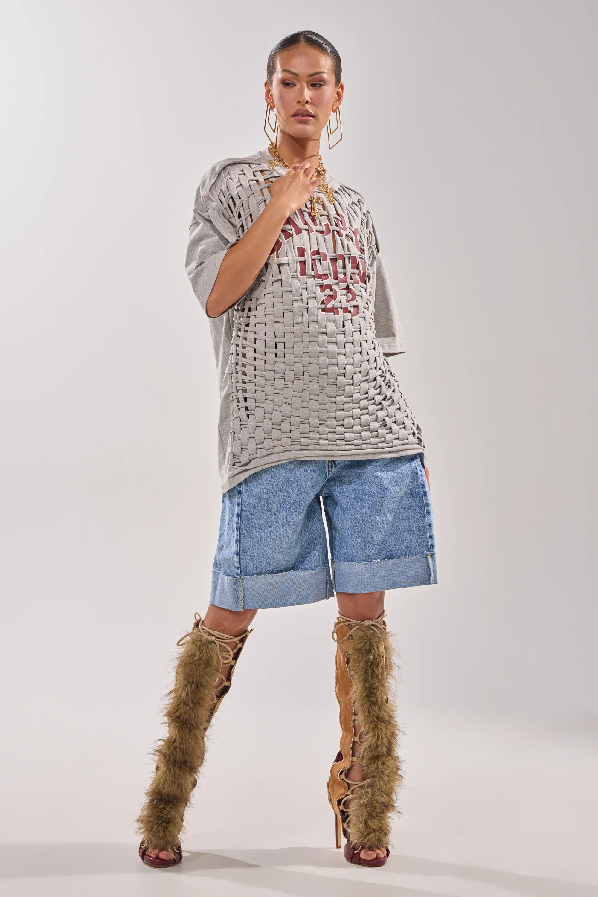 DISTRESSED FOR LIFE OVERSIZED TEE - Image 8