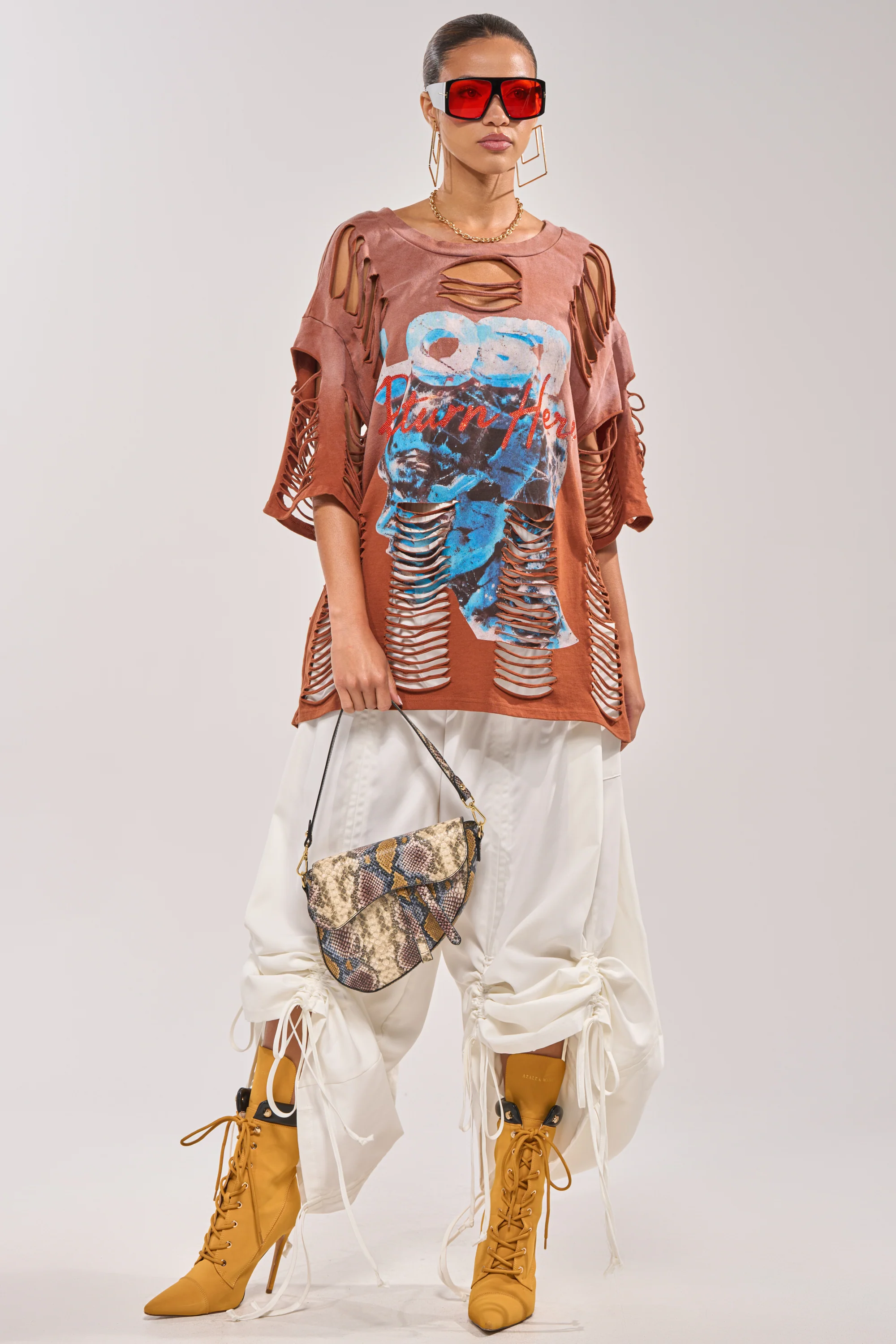 DRAMA RUCHED JOGGER IN WHITE - Image 7
