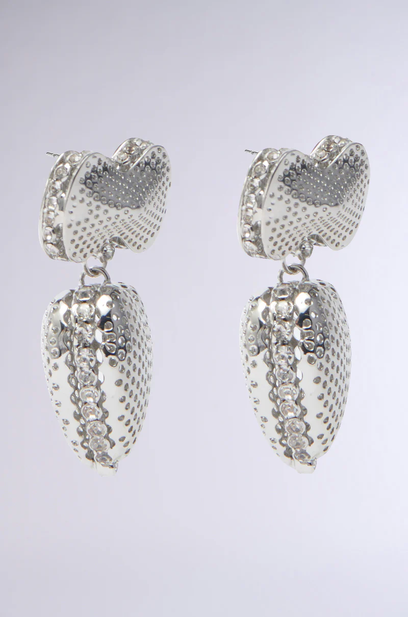 SENDING LOVE EARRING IN SILVER - Image 3