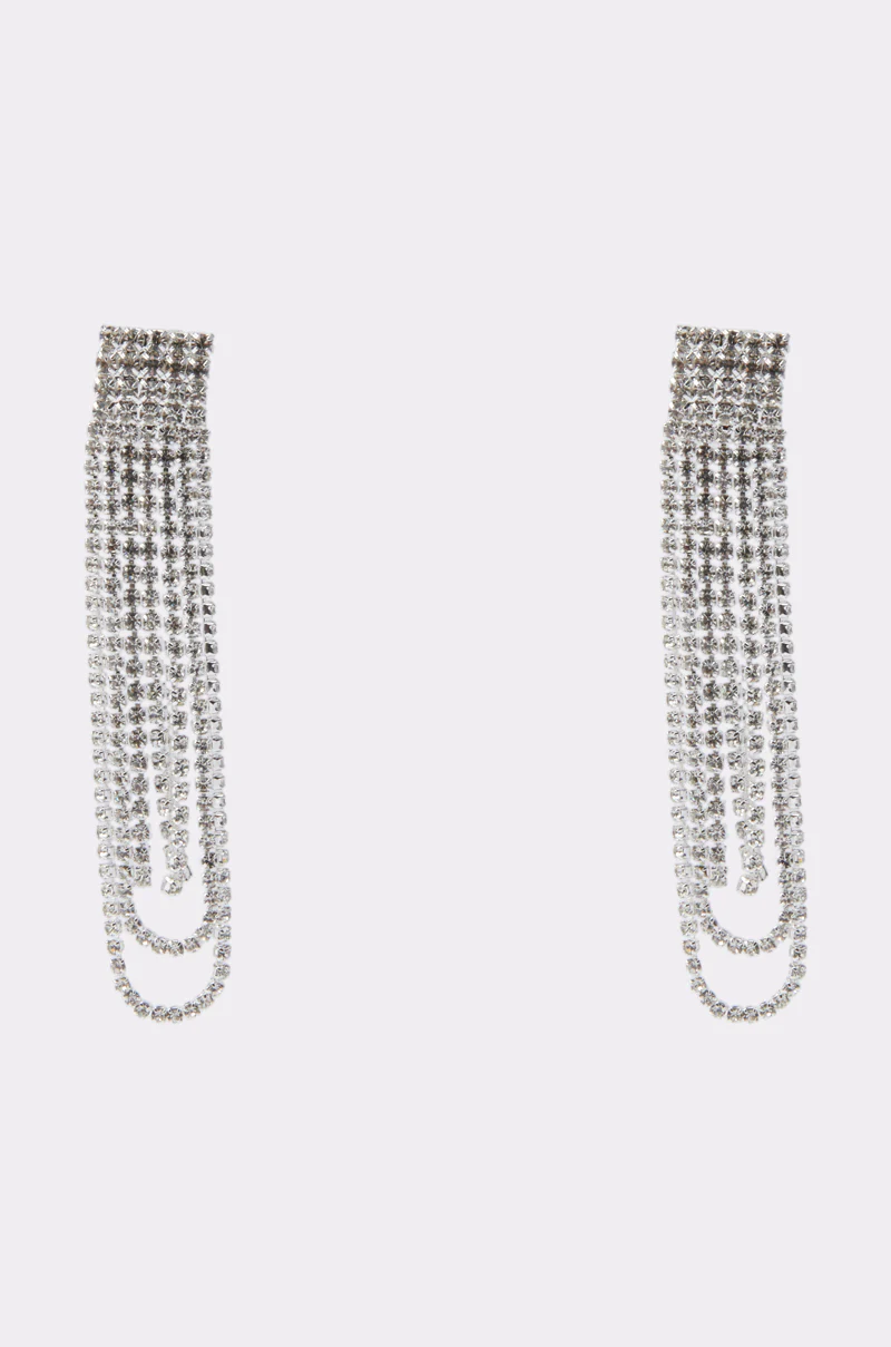 EXTRA LUXE DANGLE EARRING IN SILVER
