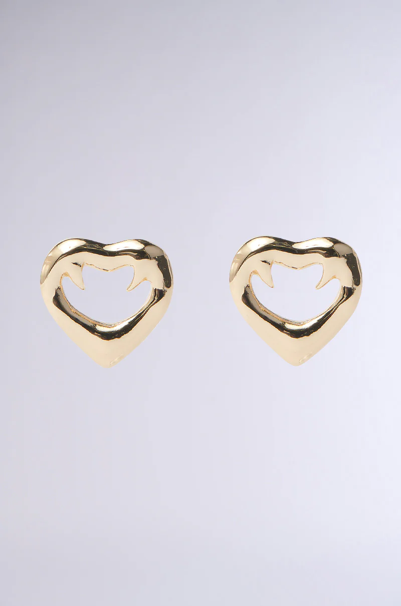 LOVE KILLS GOLD EARRING
