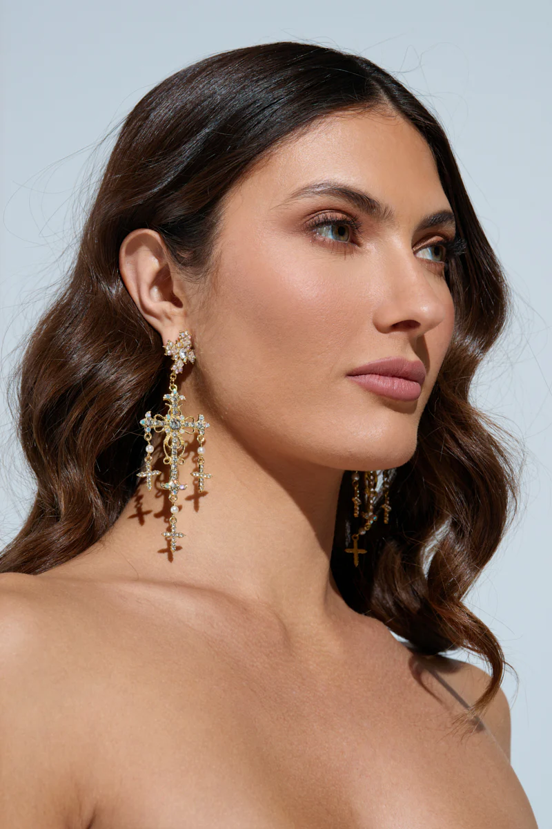 DON'T BE CROSS EARRING - Image 2