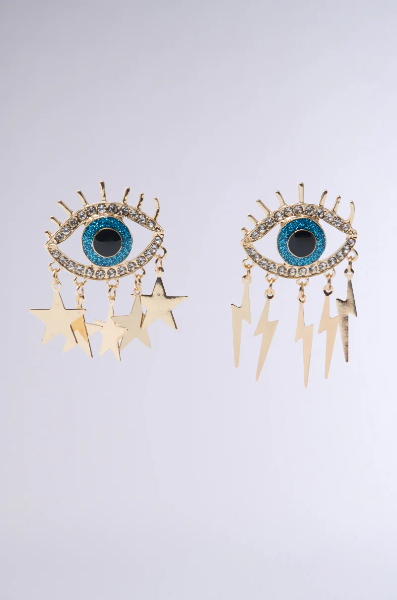 ALL EYES ON ME GOLD EARRING