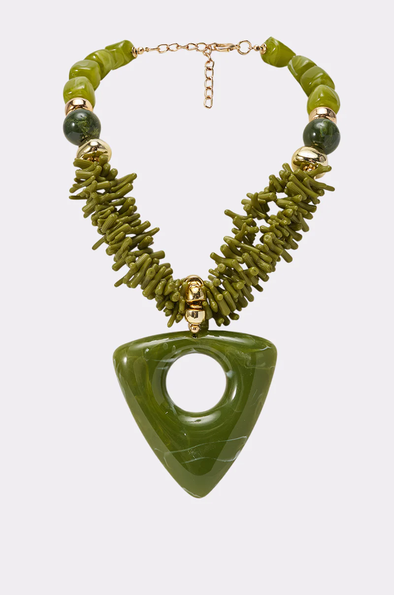 EARTH ANGEL NECKLACE IN GREEN - Image 3