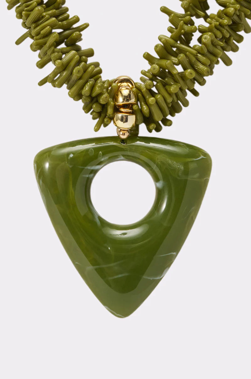 EARTH ANGEL NECKLACE IN GREEN - Image 4