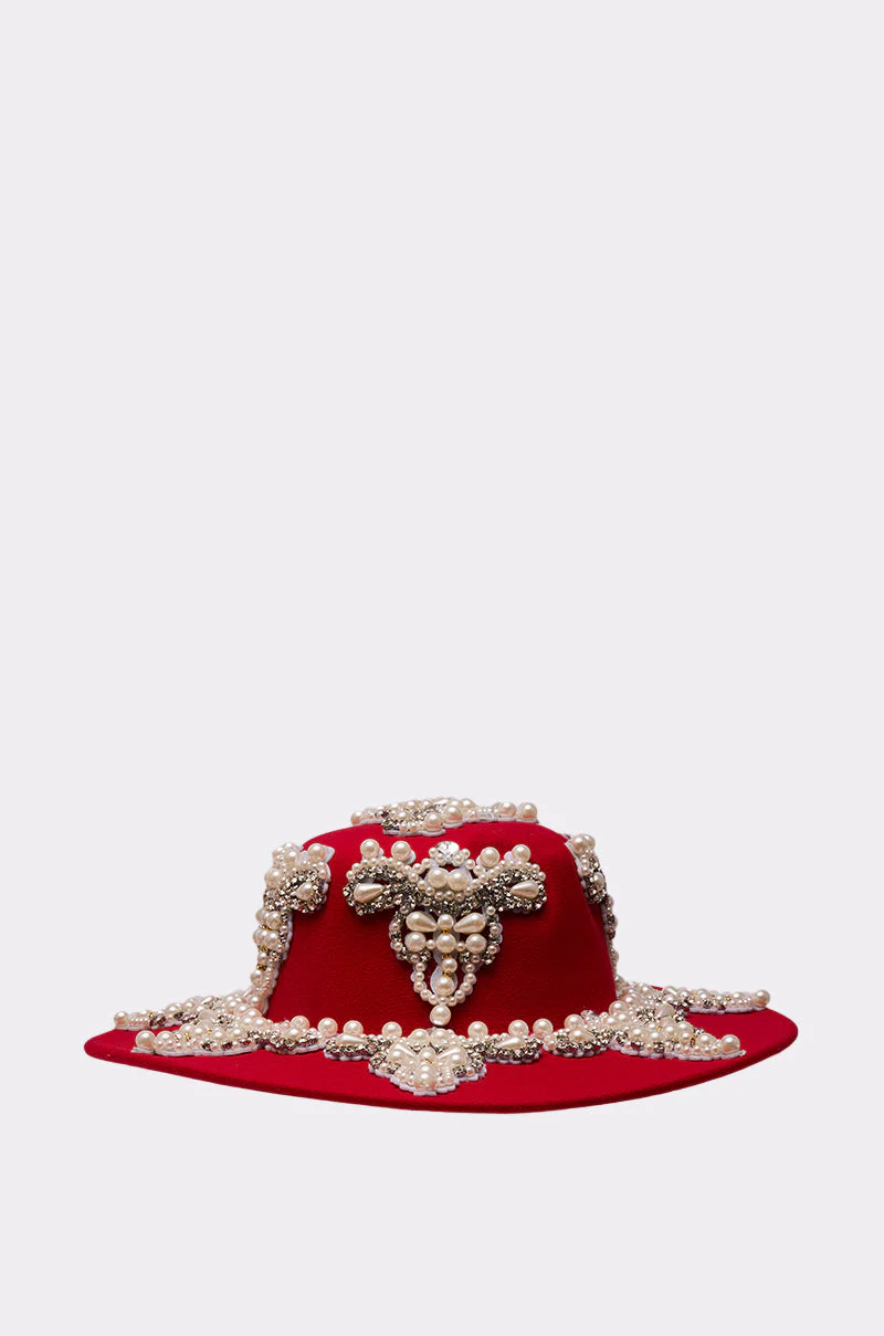 EDITORS PICK APPLIQUE BRIM HAT - Image 3