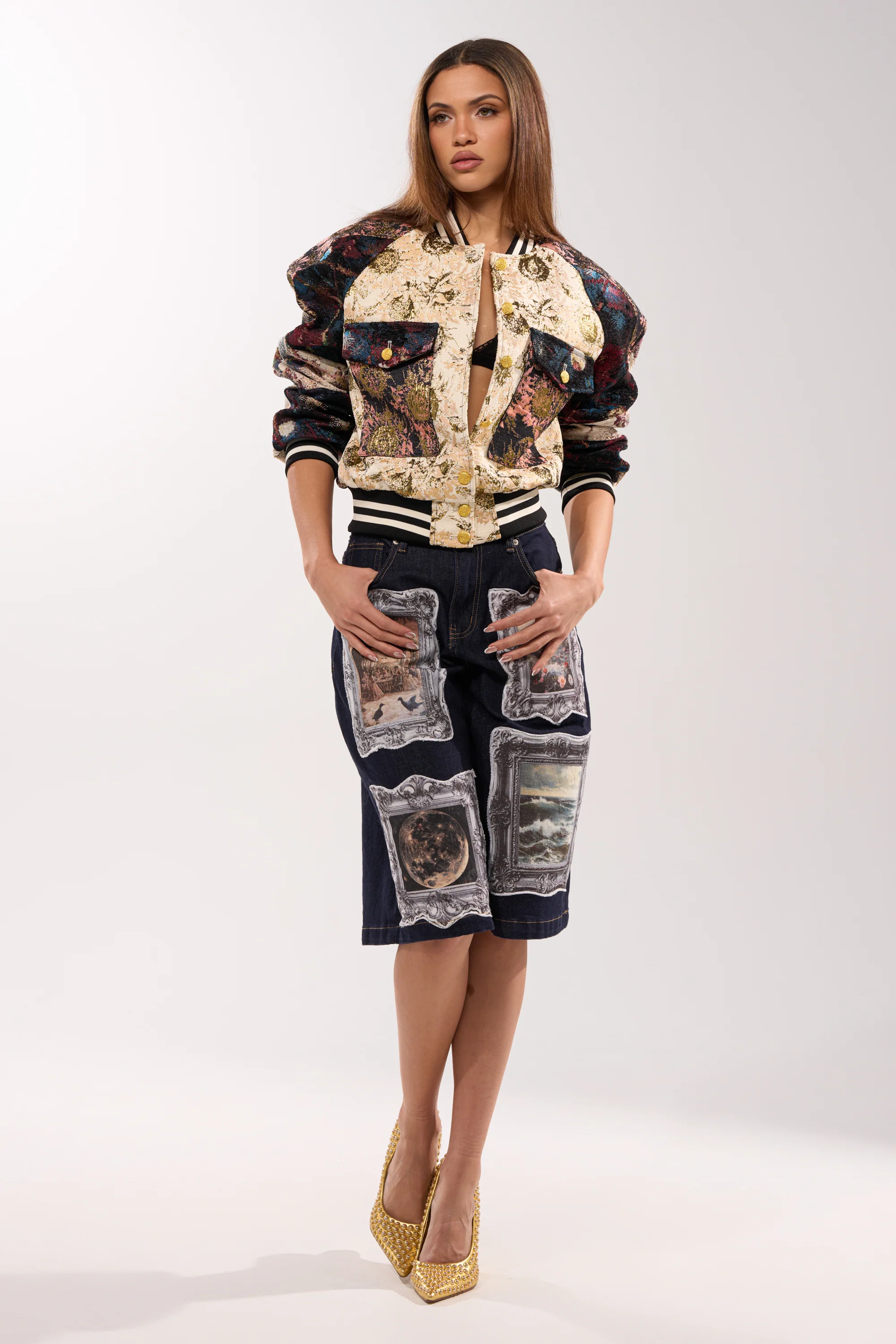 EGO CHECK PATCHWORK BOMBER - Image 10