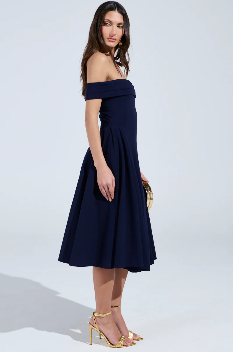 ELEVATE ME PLEATED MIDI DRESS - Image 3