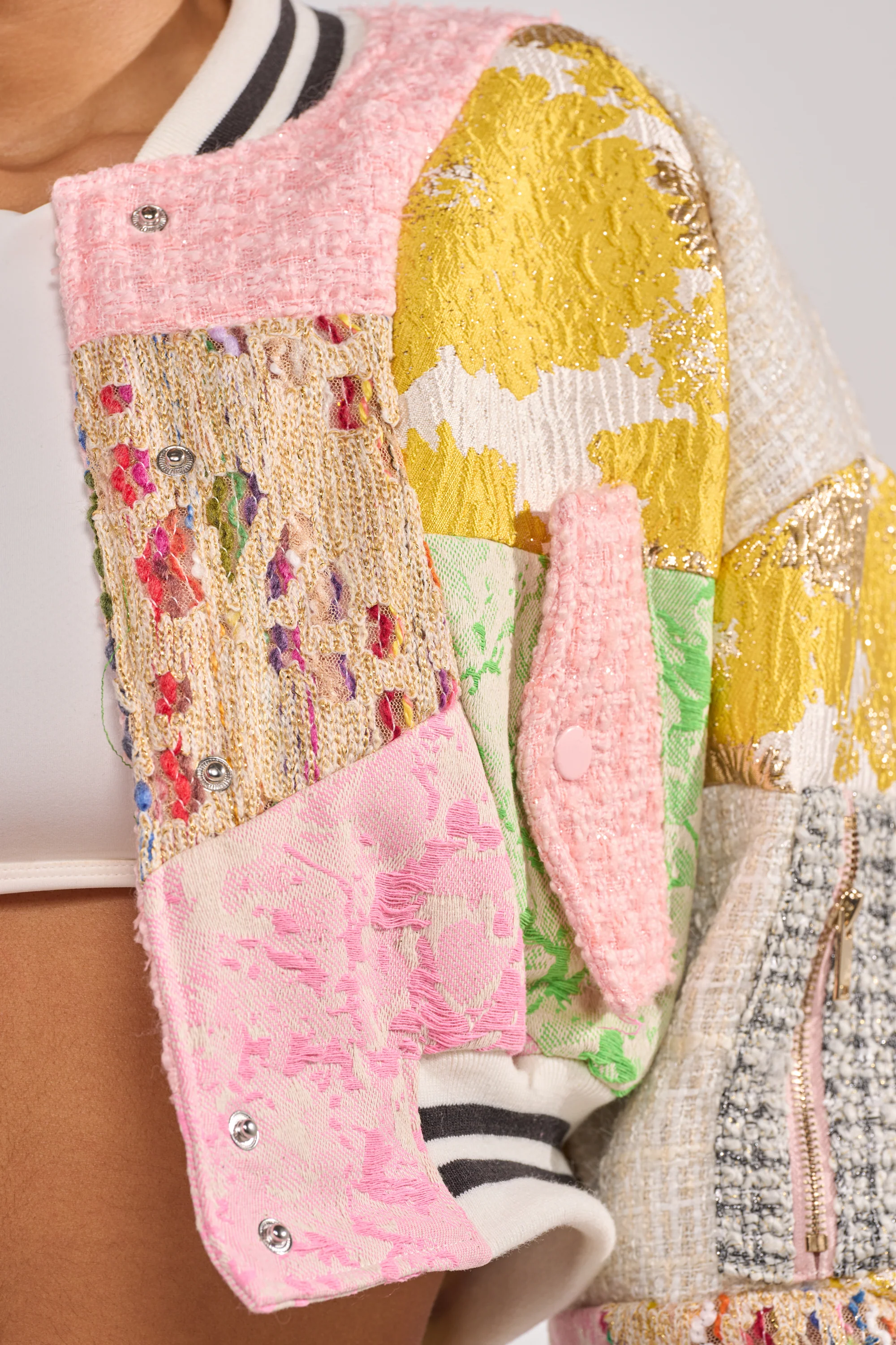 ESTELLE PATCHWORK BOMBER - Image 10