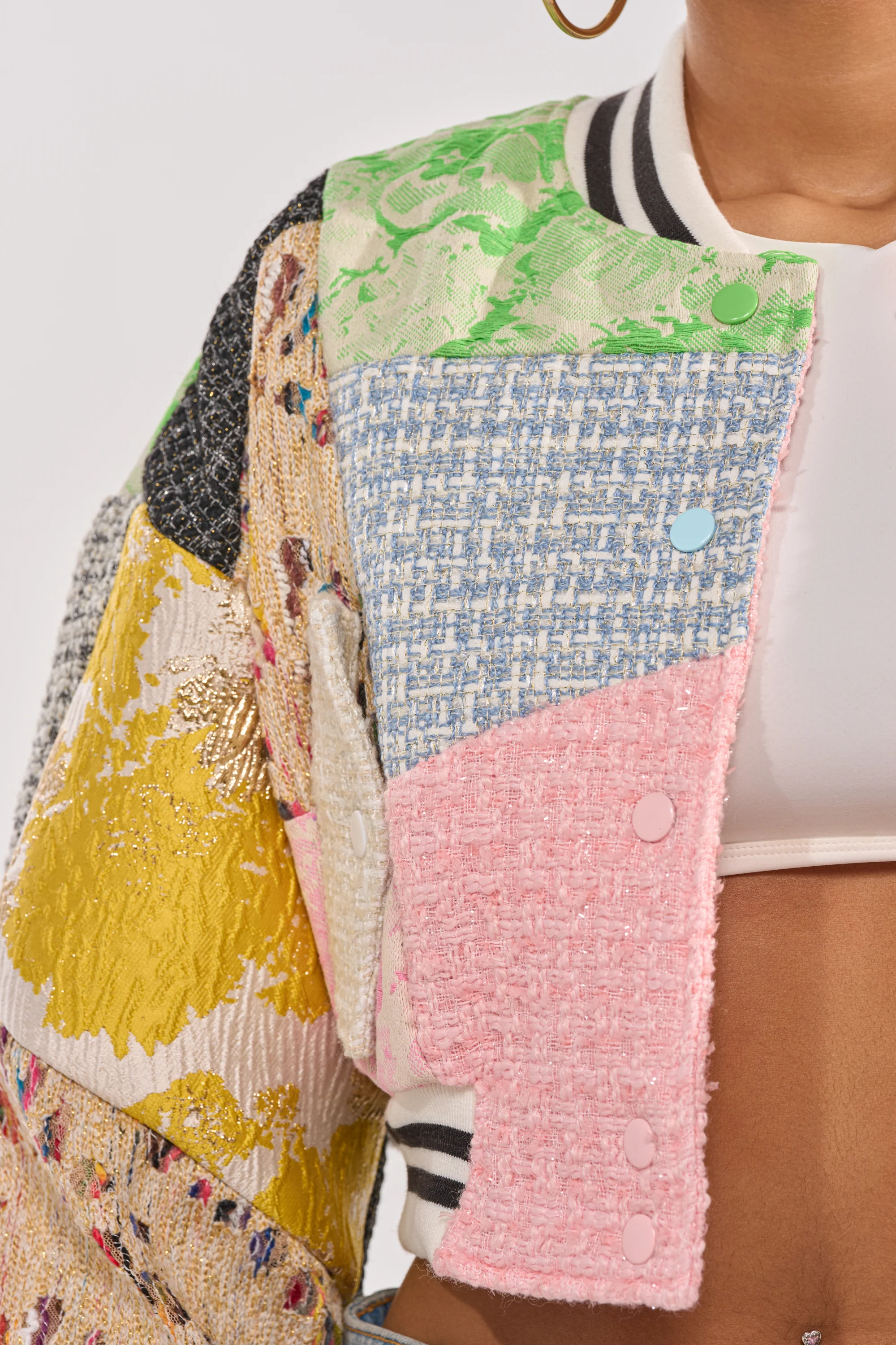 ESTELLE PATCHWORK BOMBER - Image 11