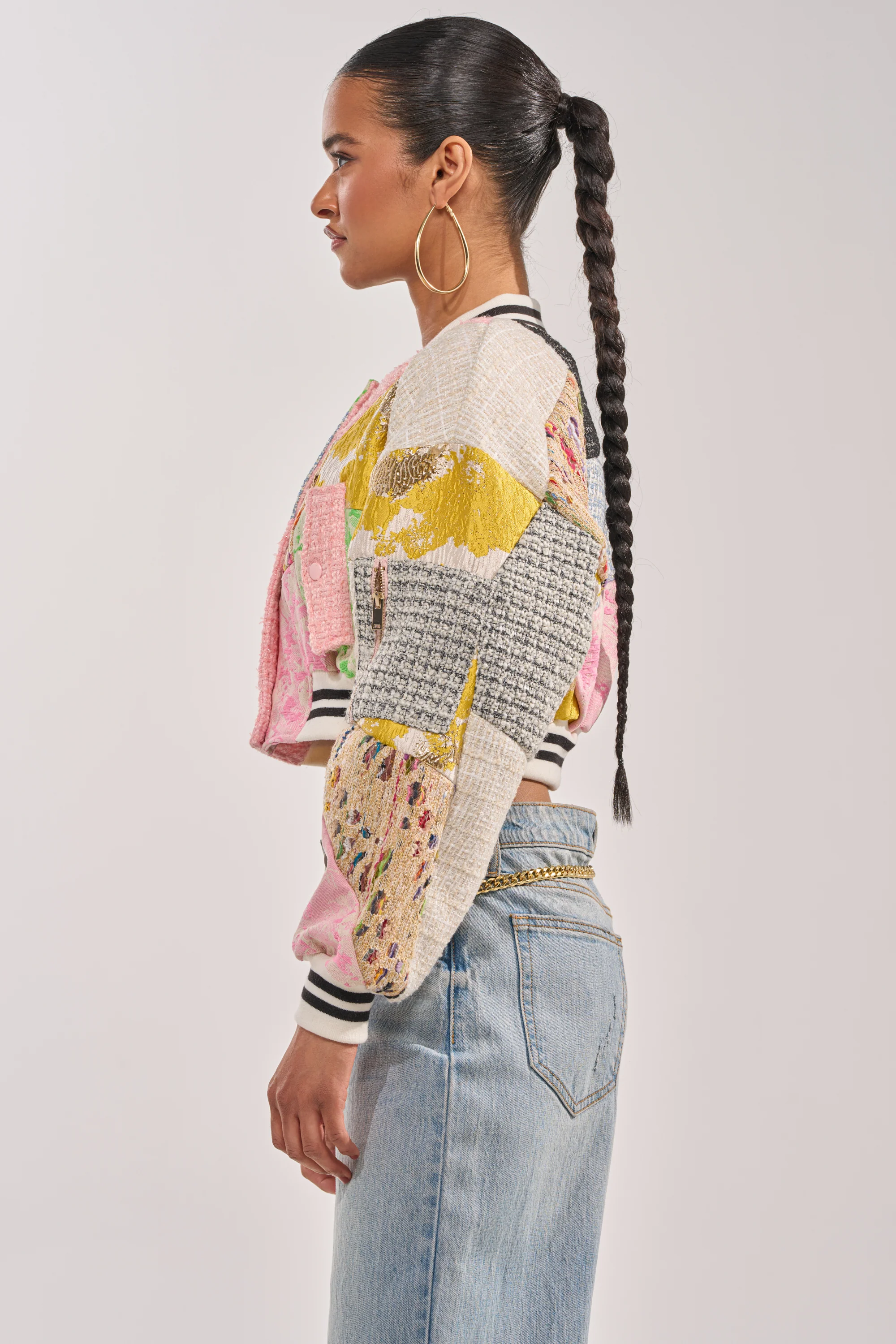 ESTELLE PATCHWORK BOMBER - Image 7
