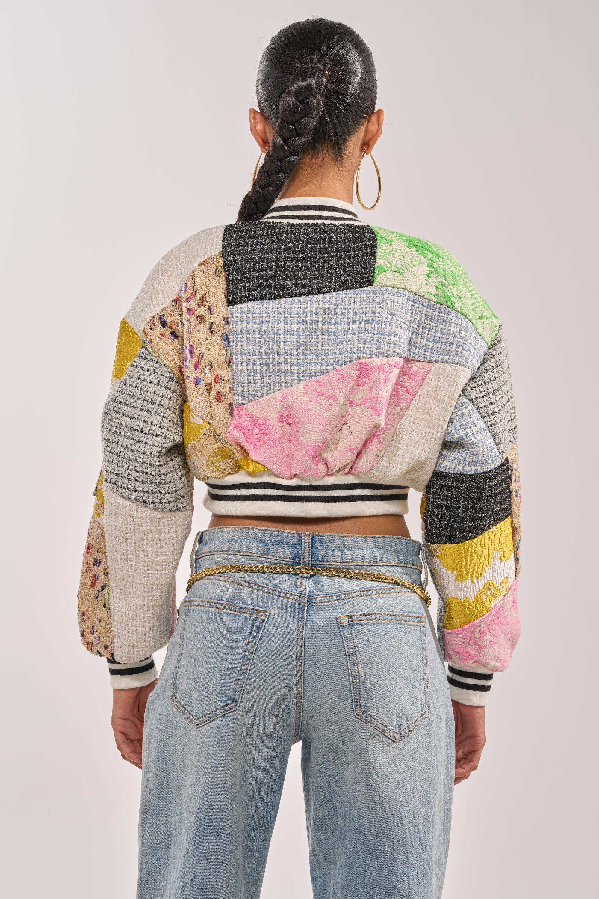 ESTELLE PATCHWORK BOMBER - Image 8