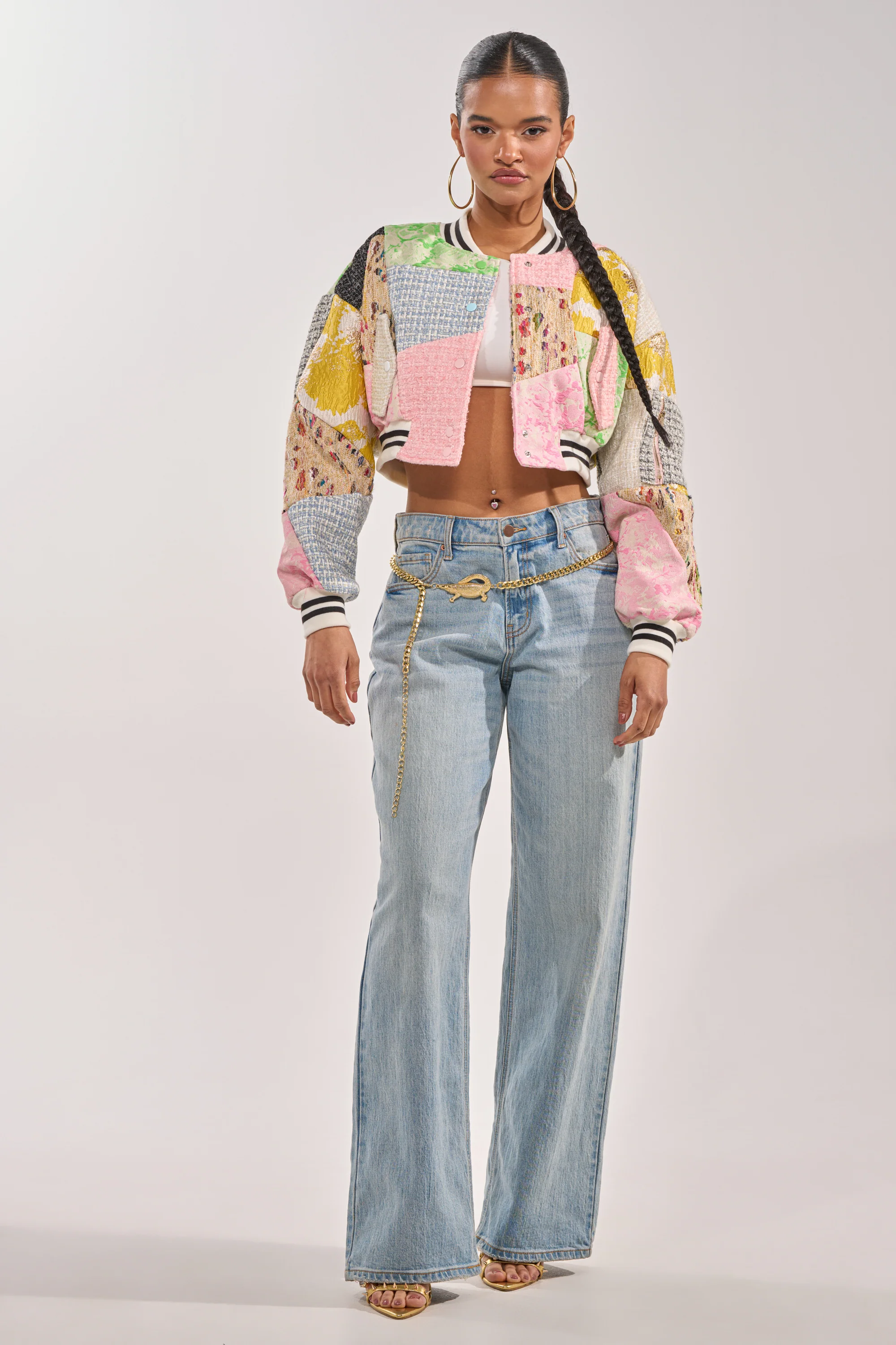 ESTELLE PATCHWORK BOMBER - Image 9