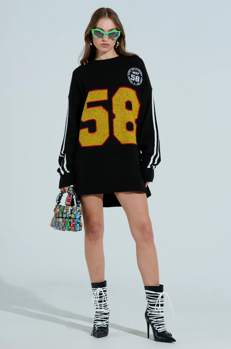 EXCLUSIVE KNIT SWEATER DRESS - Image 5