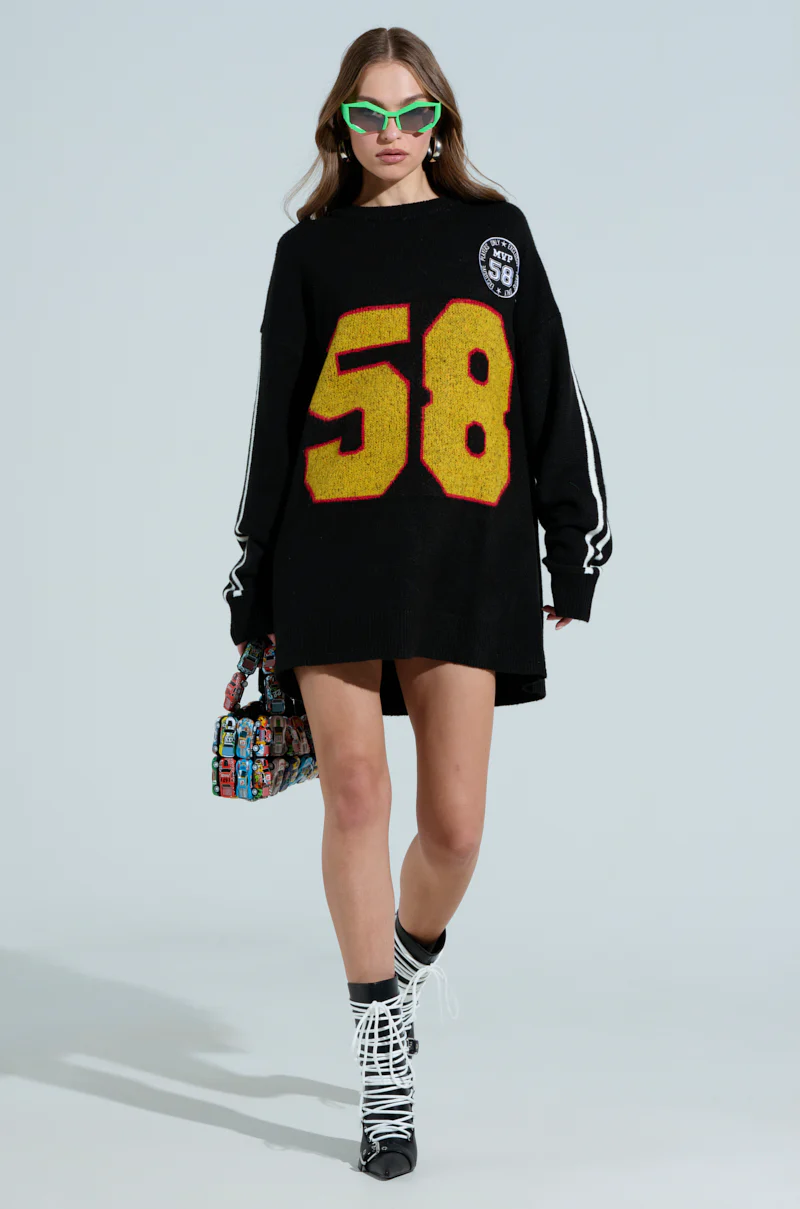 EXCLUSIVE KNIT SWEATER DRESS - Image 6