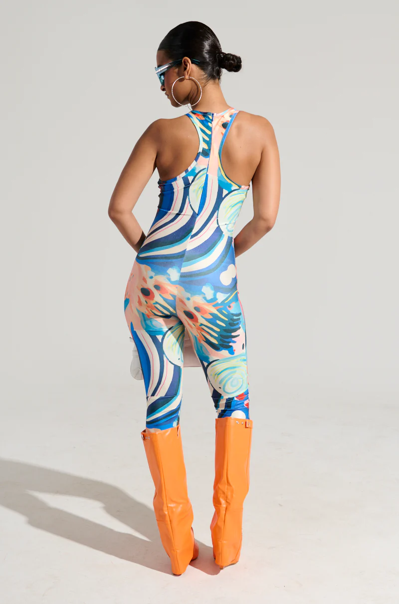 FEELIN MYSELF PRINTED JUMPSUIT - Image 10