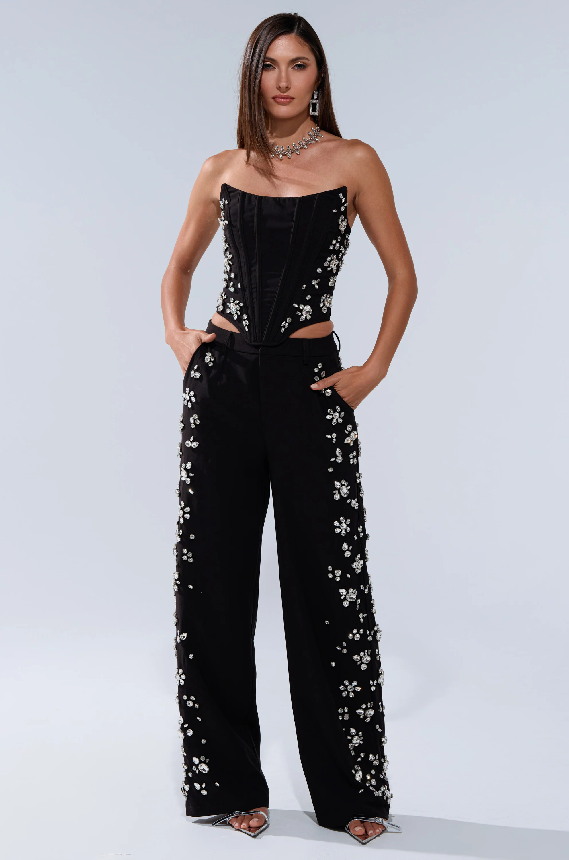 FEELING RICH CORSET WITH RHINESTONE - Image 7