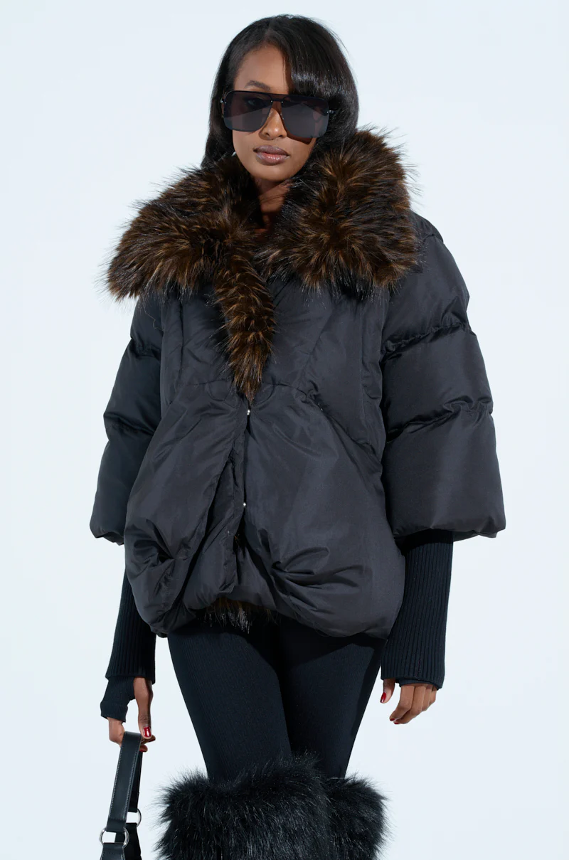 FIRESIDE FUR TRIM PUFFER - Image 2