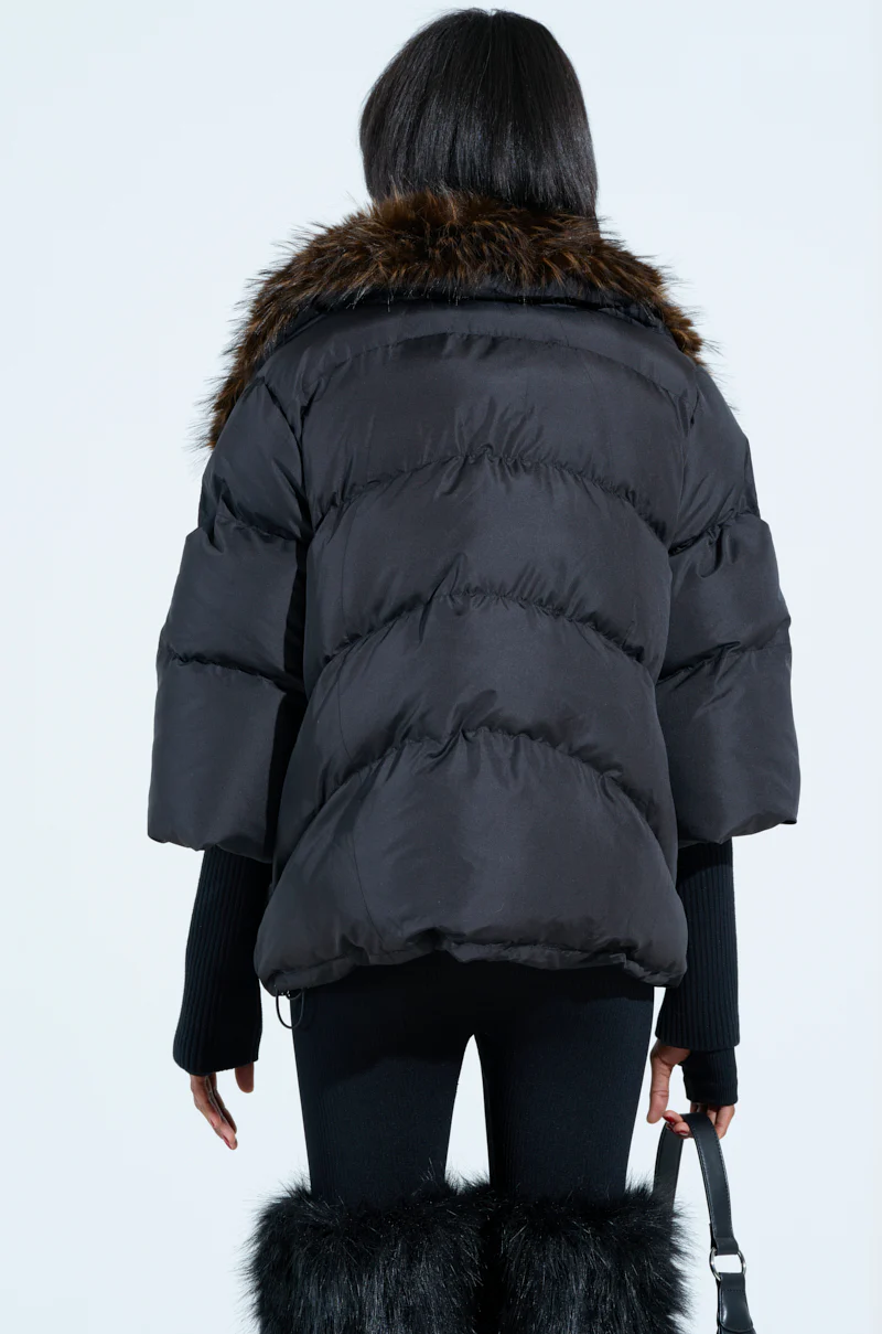 FIRESIDE FUR TRIM PUFFER - Image 6