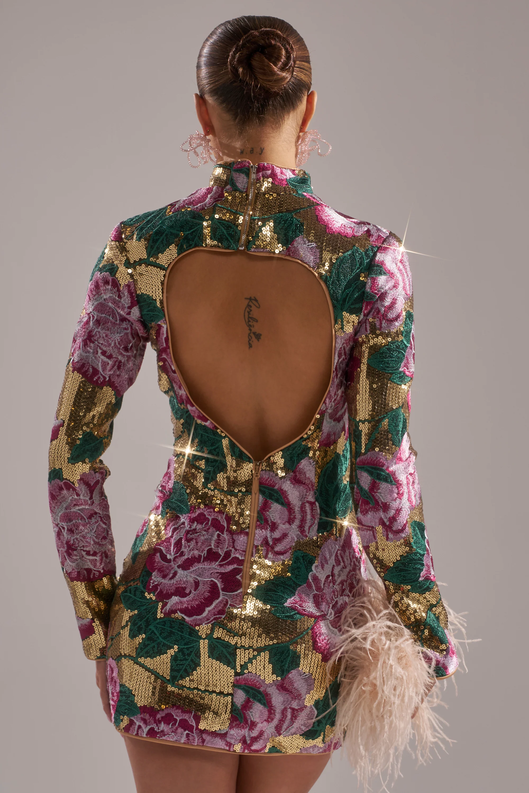 FLORAL BABY SEQUIN MINI DRESS - Image 5