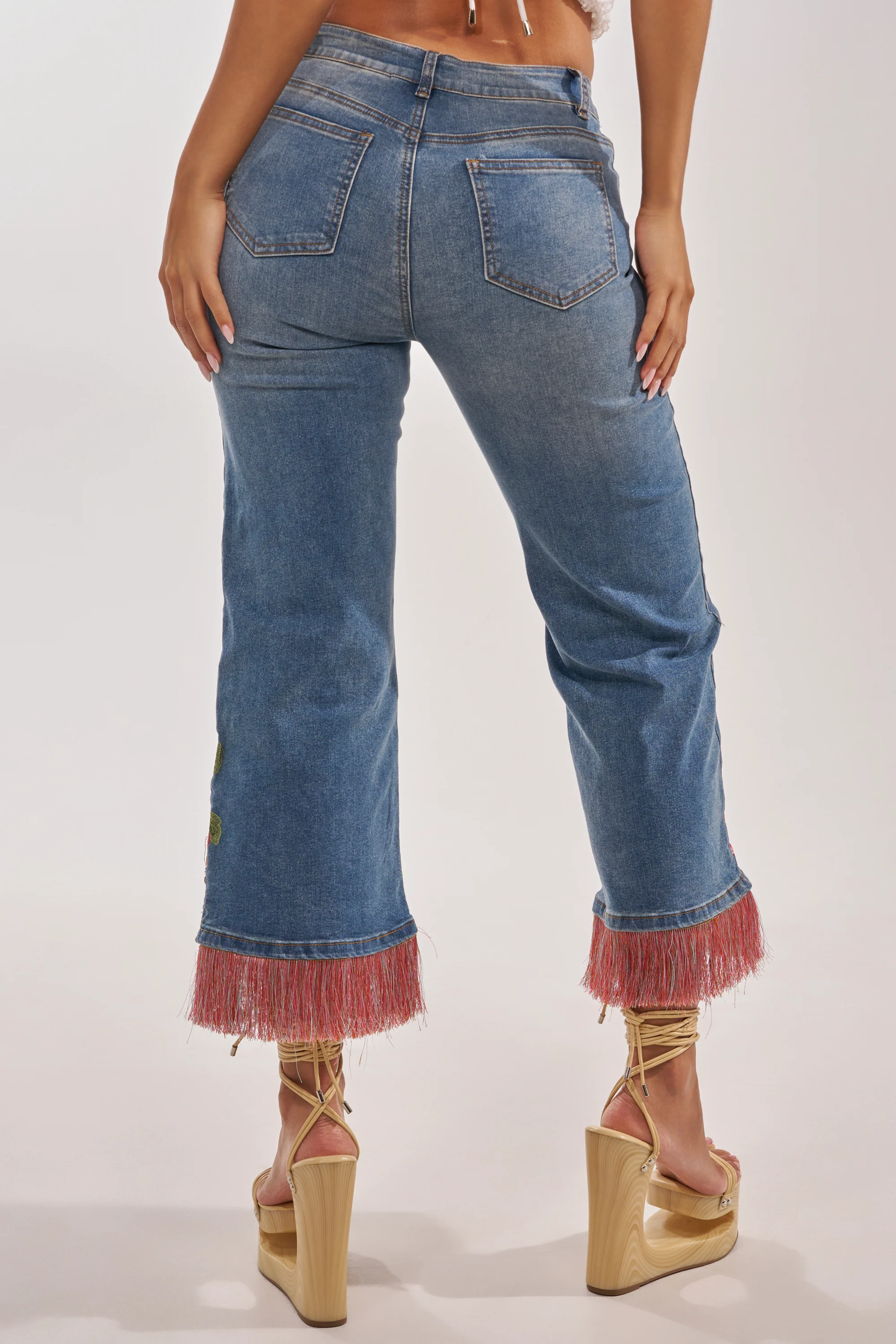 FLORAL FOR DAYS STRAIGHT LEG DENIM - Image 6