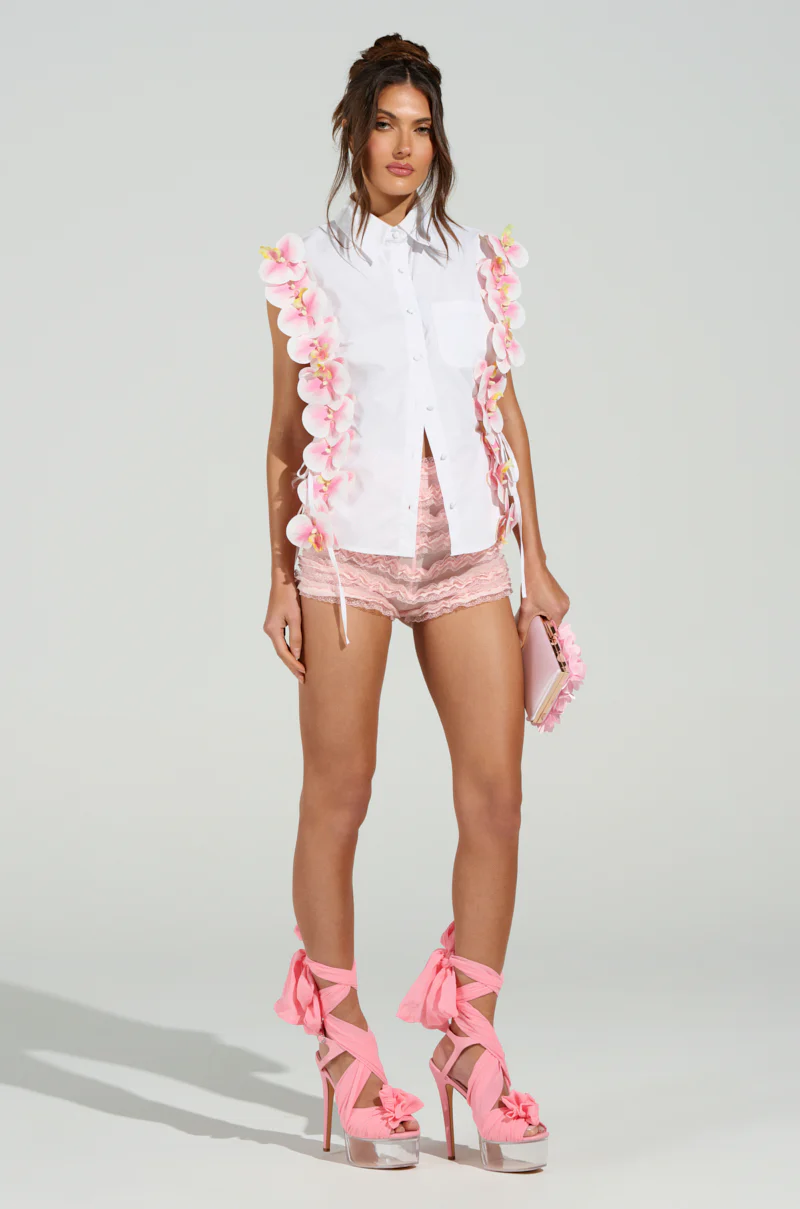 FLOWER POWER BUTTON DOWN TOP - Image 8
