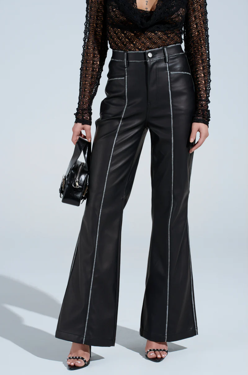 FLY GIRL FAUX LEATHER PANT