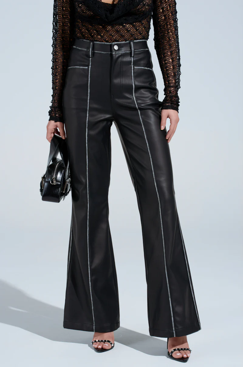 FLY GIRL FAUX LEATHER PANT - Image 2