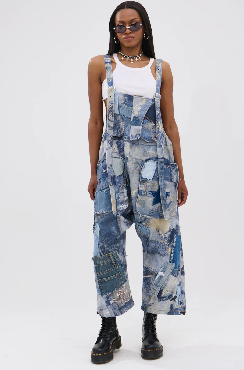 FOR THE GRAM PATCHWORK OVERALLS - Image 3