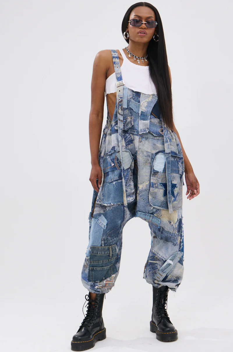 FOR THE GRAM PATCHWORK OVERALLS - Image 6