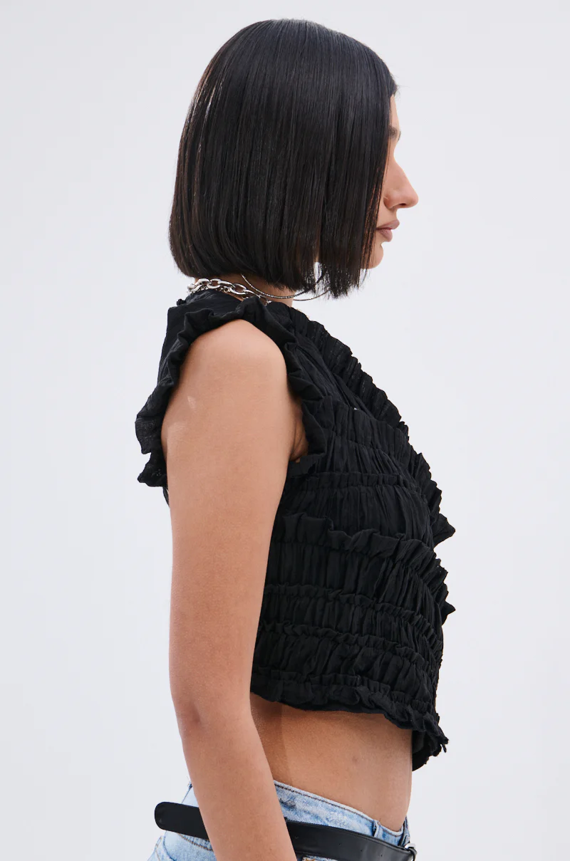 FOREVER AND EVER SLINKY TOP WITH LACE UP BACK - Image 5