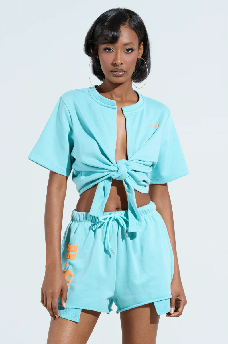FRESH AIR TIE FRONT TOP