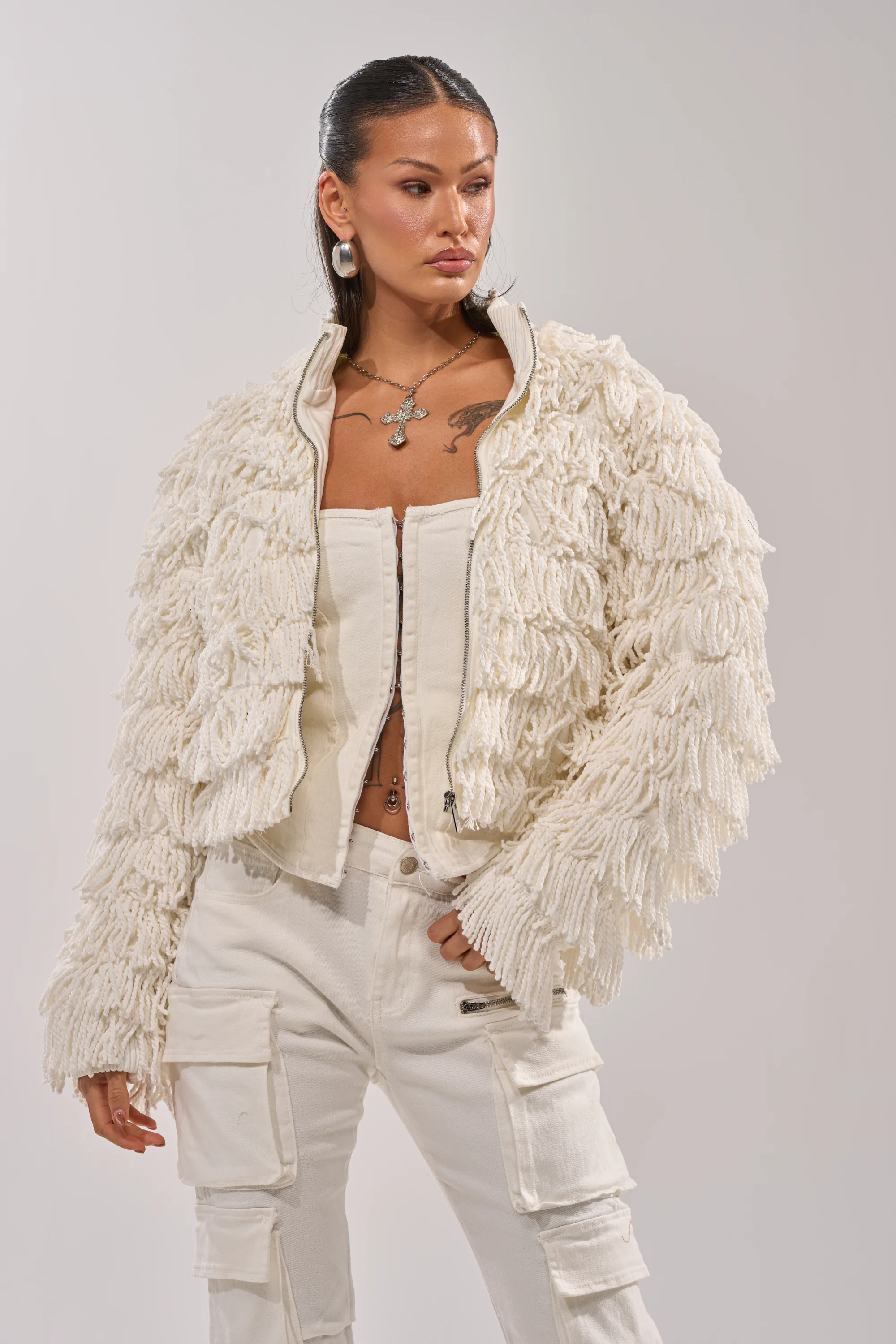 FREYA FRINGE BOMBER - Image 5