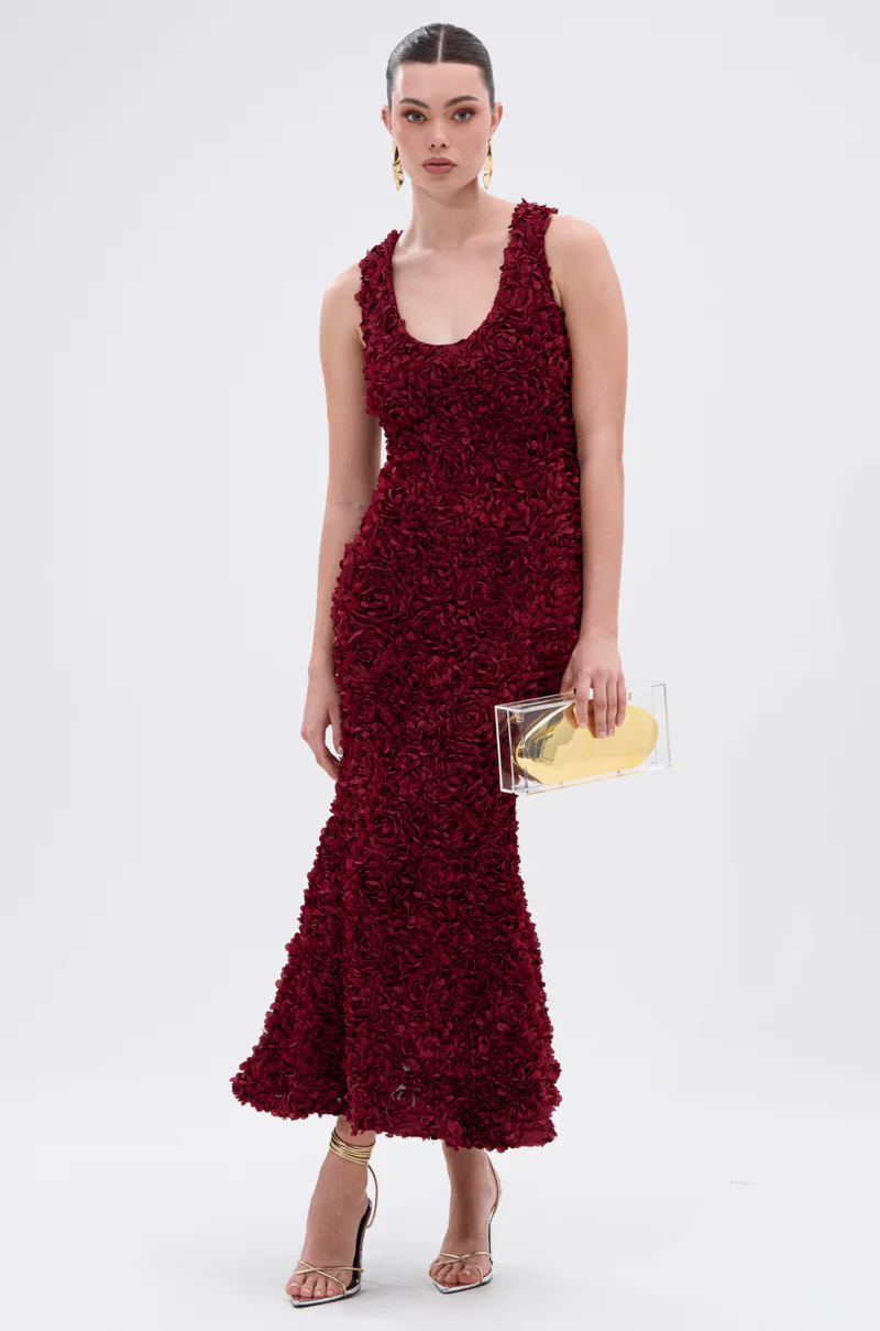 GARDEN PARTY FLORAL MIDI DRESS