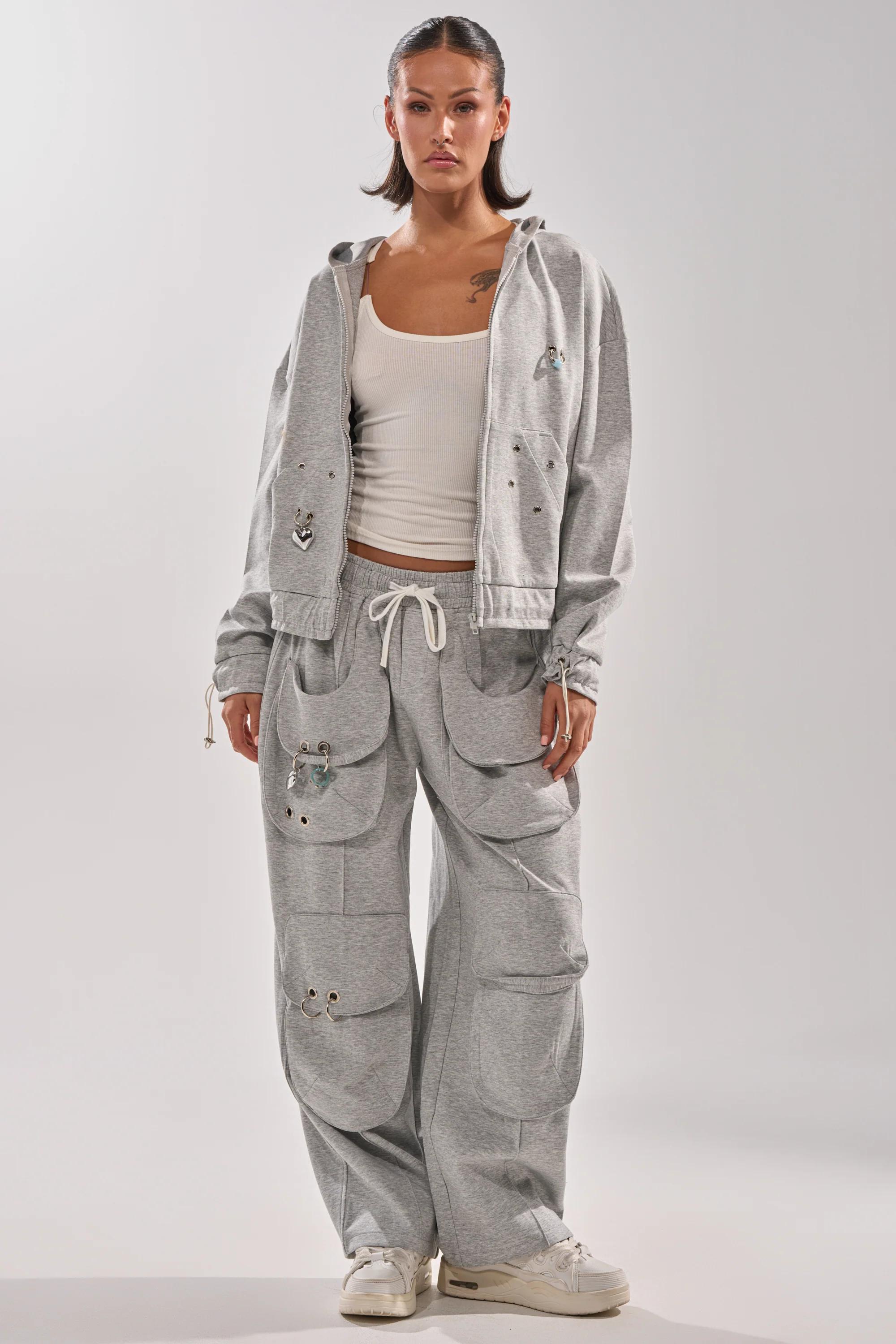 GET WITH IT ZIP UP SWEATSHIRT - Image 8