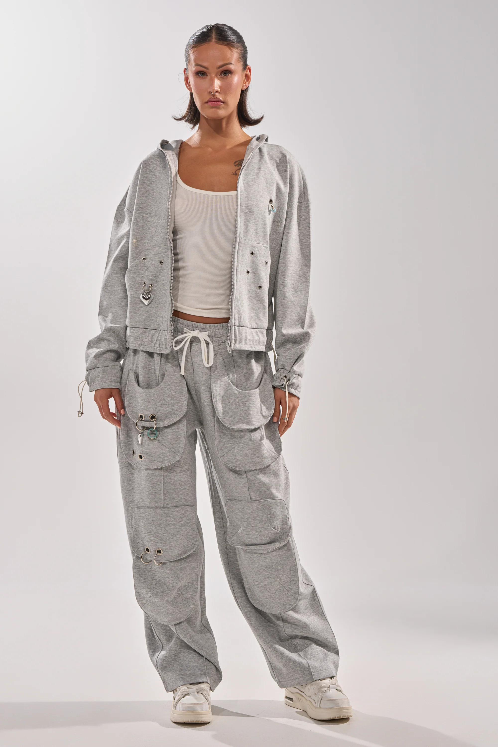 GET WITH IT ZIP UP SWEATSHIRT - Image 9