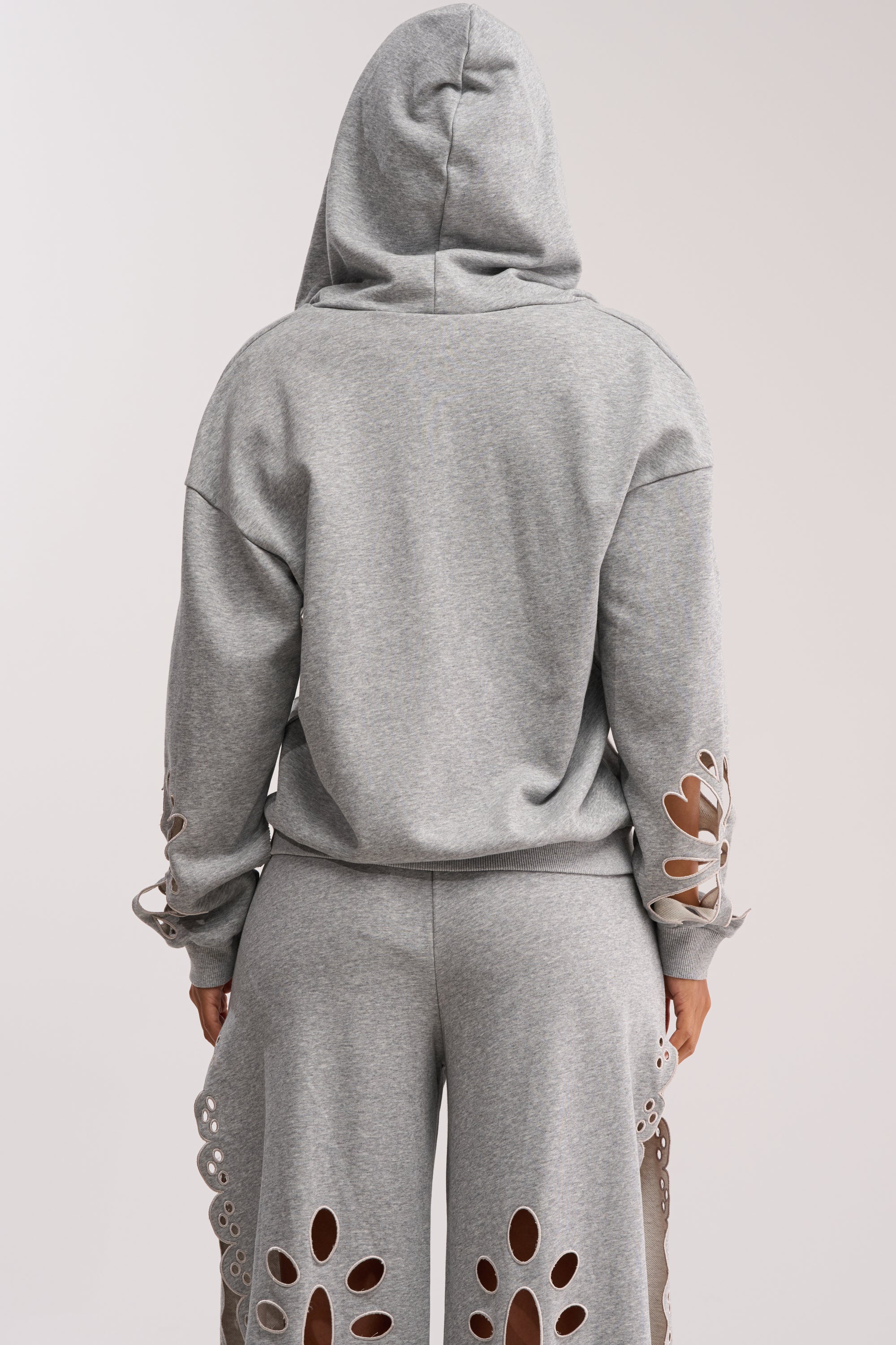 GIRLY POP CUTOUT ZIP UP SWEATSHIRT - Image 7