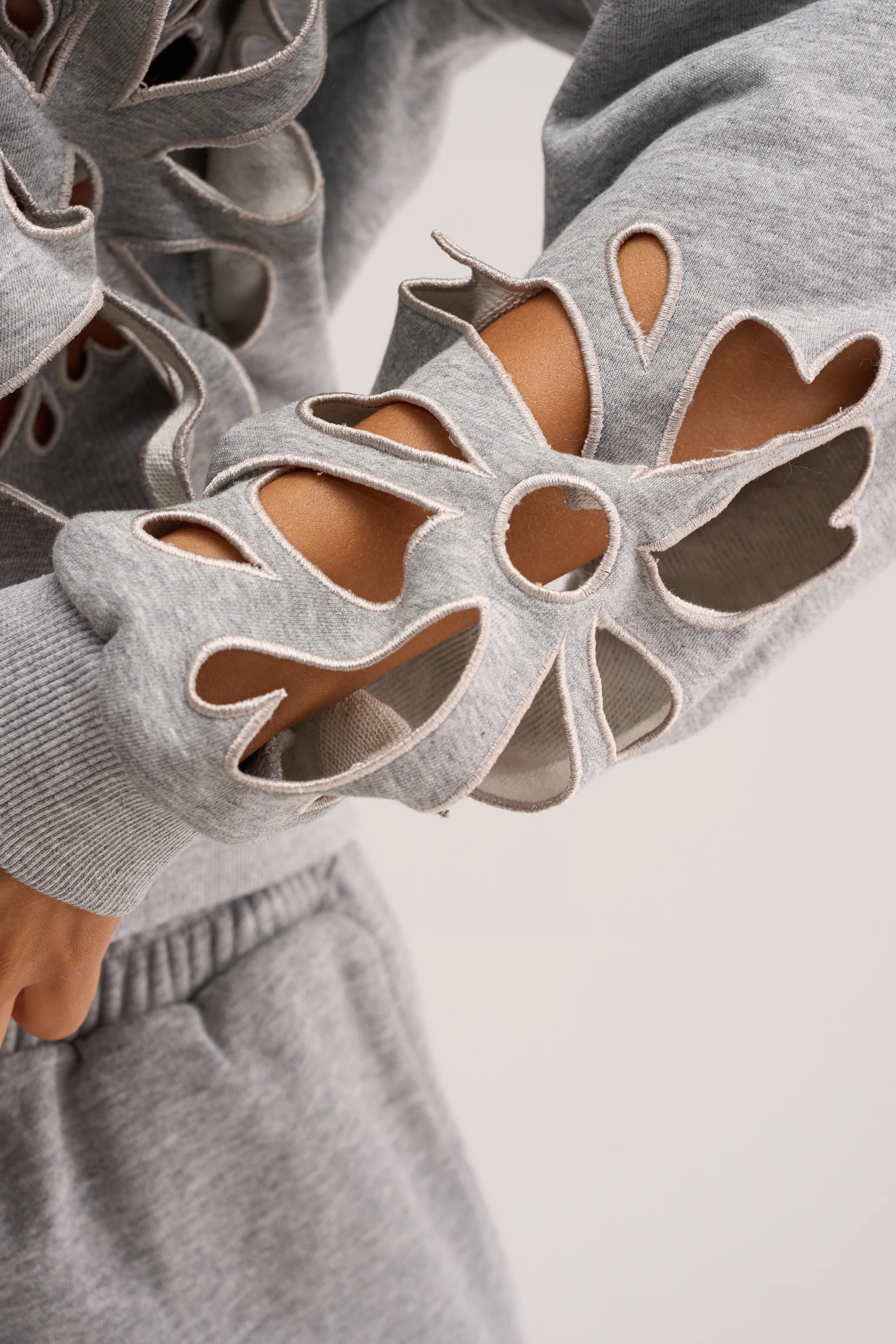 GIRLY POP CUTOUT ZIP UP SWEATSHIRT - Image 9